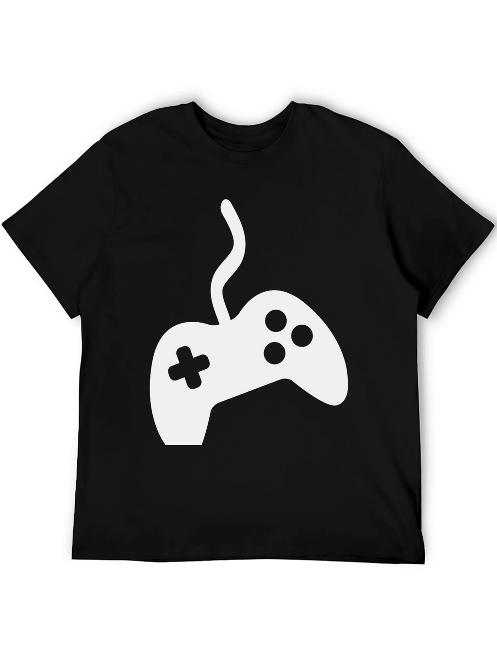 Gamer T-Shirt - White Controller Graphic Tee