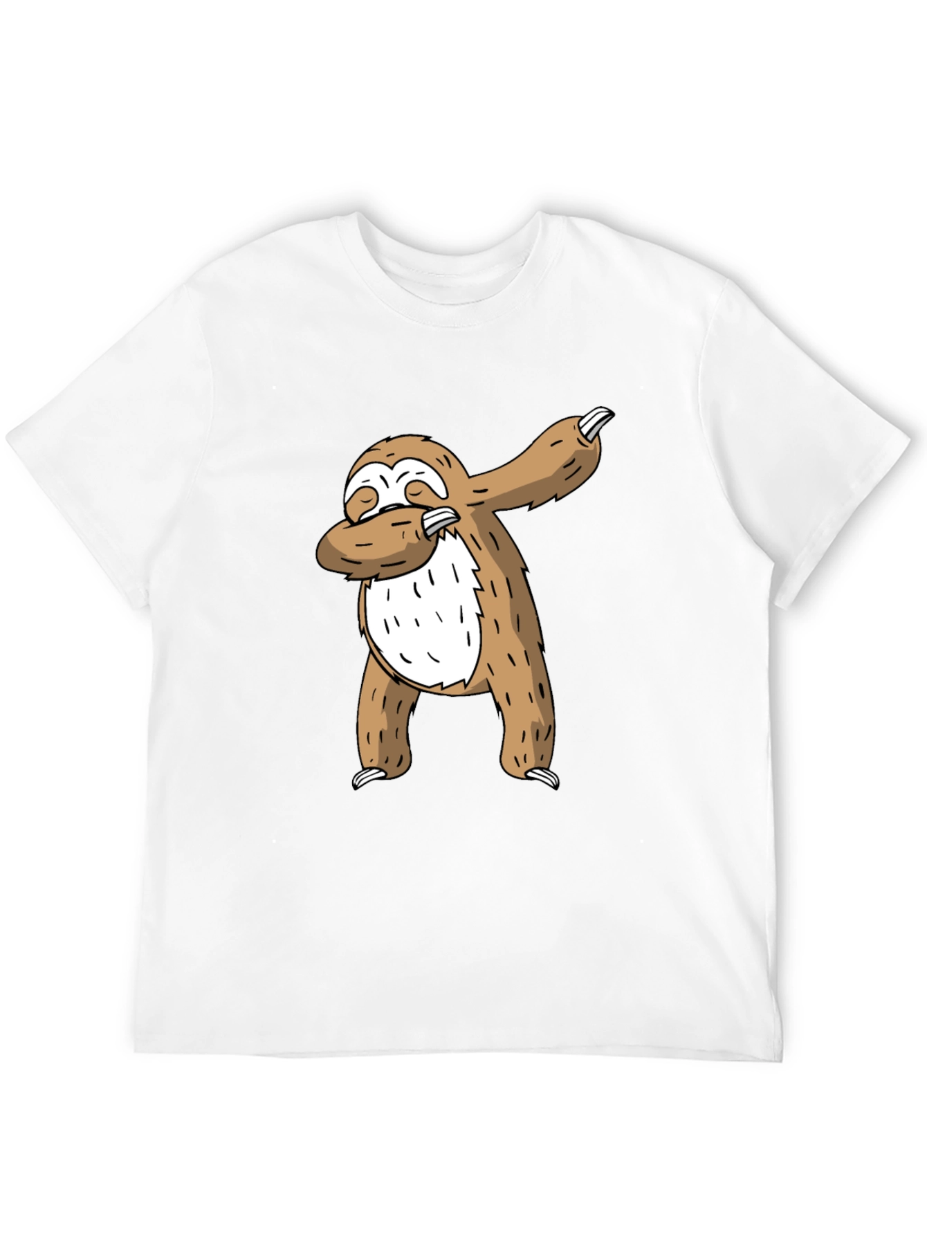Dabbing Sloth Graphic Tee - Cool Casual T-Shirt