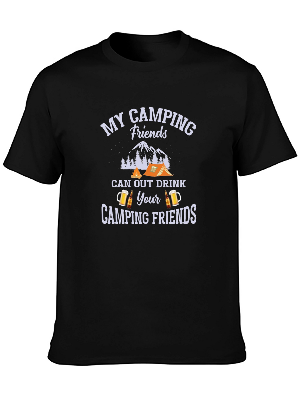 Camping Friends T-Shirt - Drinking Buddies