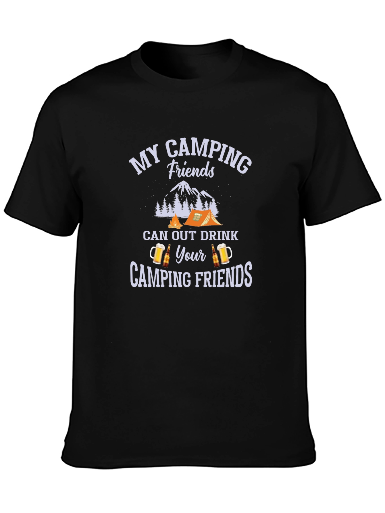 Camping Friends T-Shirt - Drinking Buddies