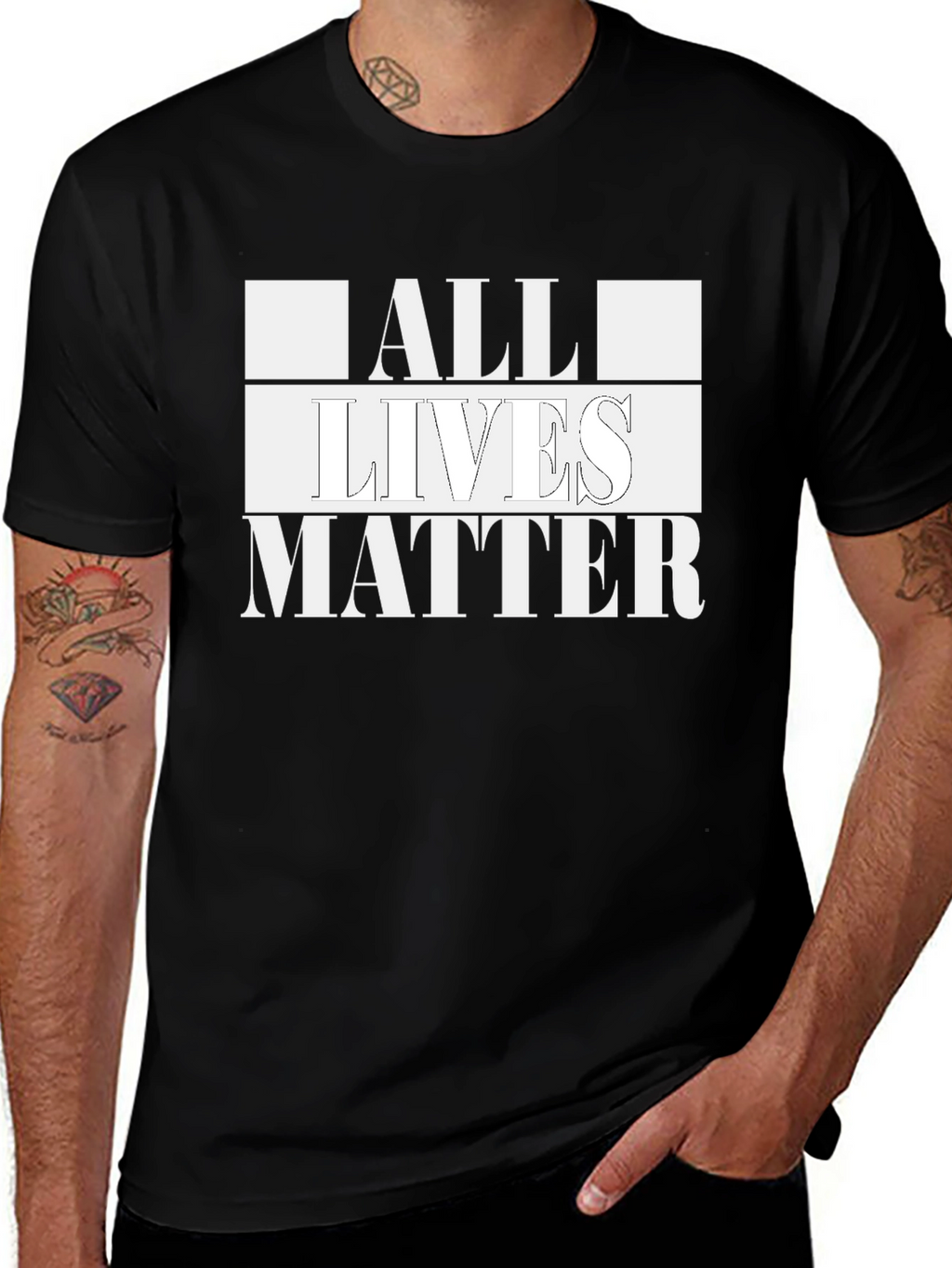 All Lives Matter Graphic Tee - Bold Statement Shirt
