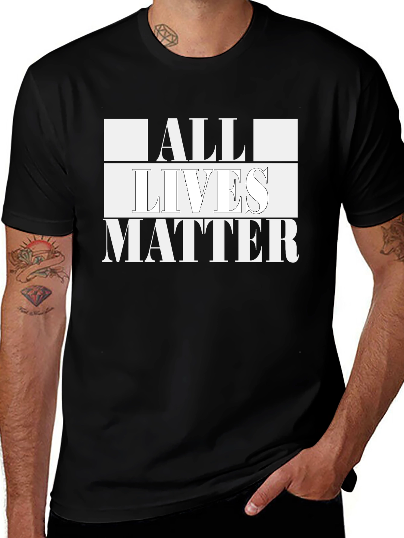 All Lives Matter Graphic Tee - Bold Statement Shirt