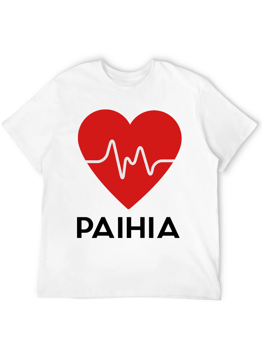 Paihia Heartbeat Graphic Tee - Black