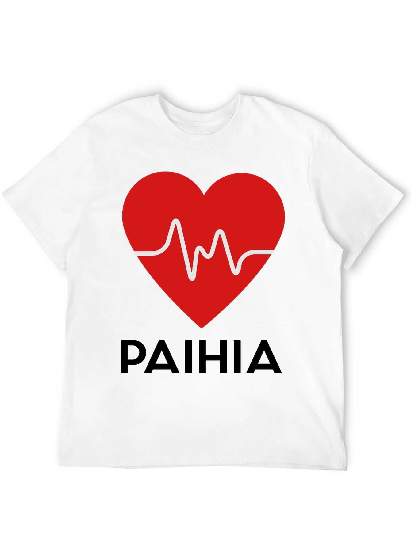 Paihia Heartbeat Graphic Tee - Black