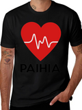 Paihia Heartbeat Graphic Tee - Black
