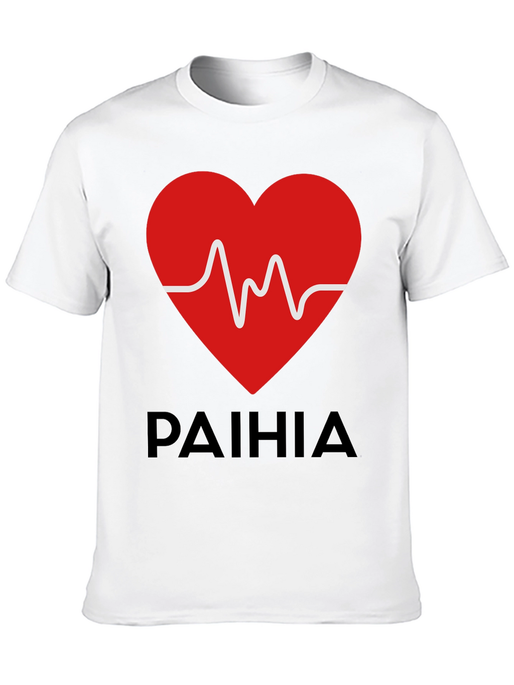 Paihia Heartbeat Graphic Tee - Black