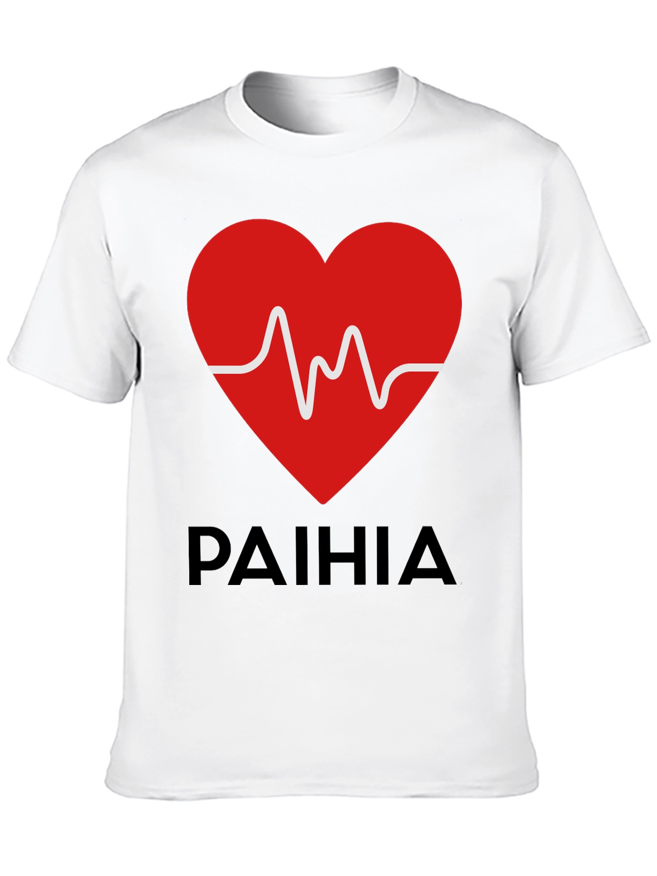 Paihia Heartbeat Graphic Tee - Black