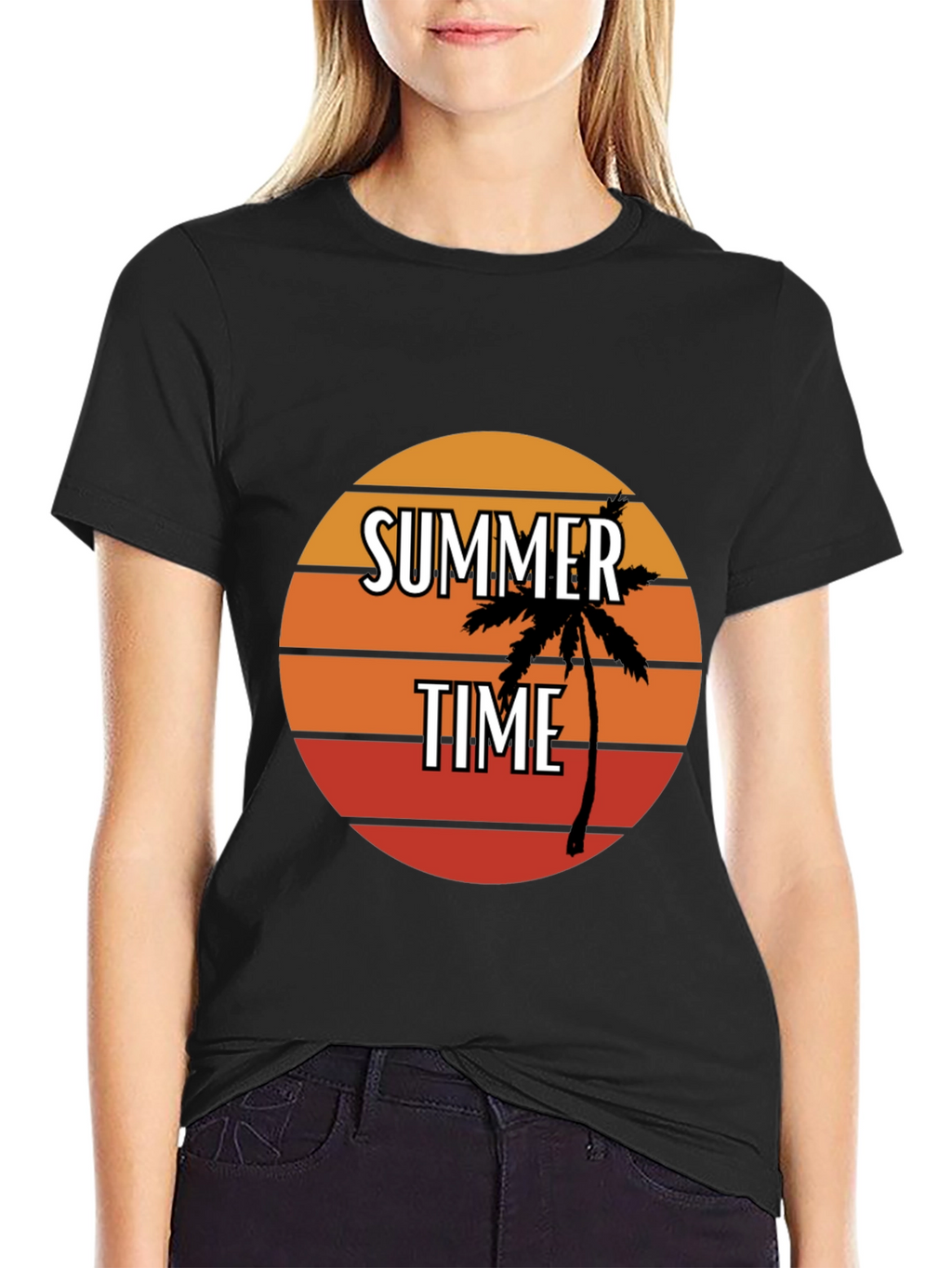 Summer Time Palm Tree Graphic Tee