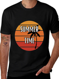 Summer Time Palm Tree Graphic Tee
