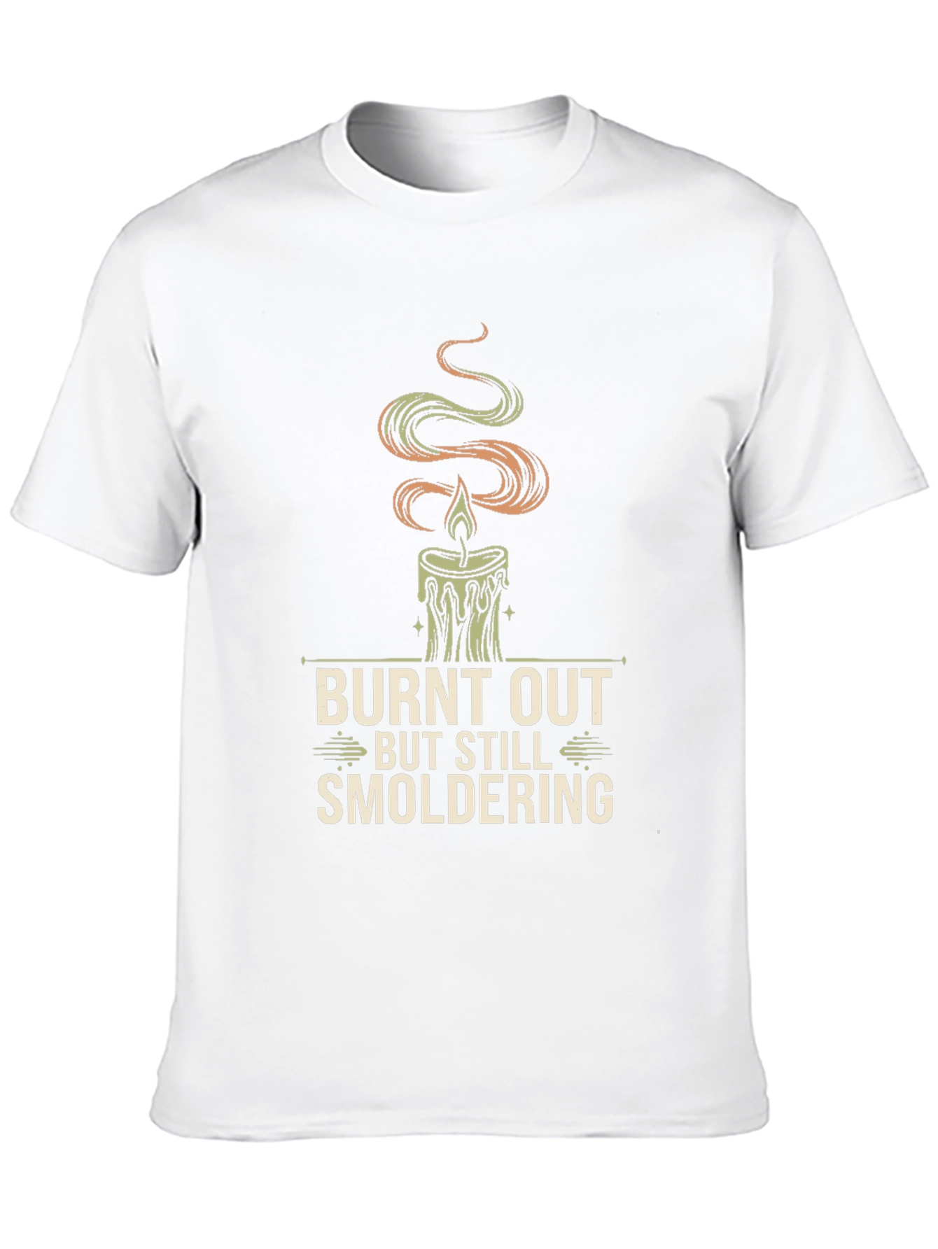 Burnt Out Candle Graphic Tee - Smoldering Style