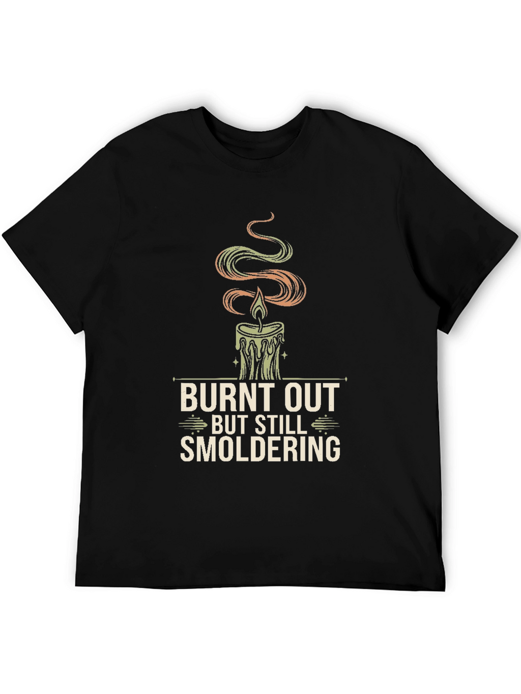 Burnt Out Candle Graphic Tee - Smoldering Style