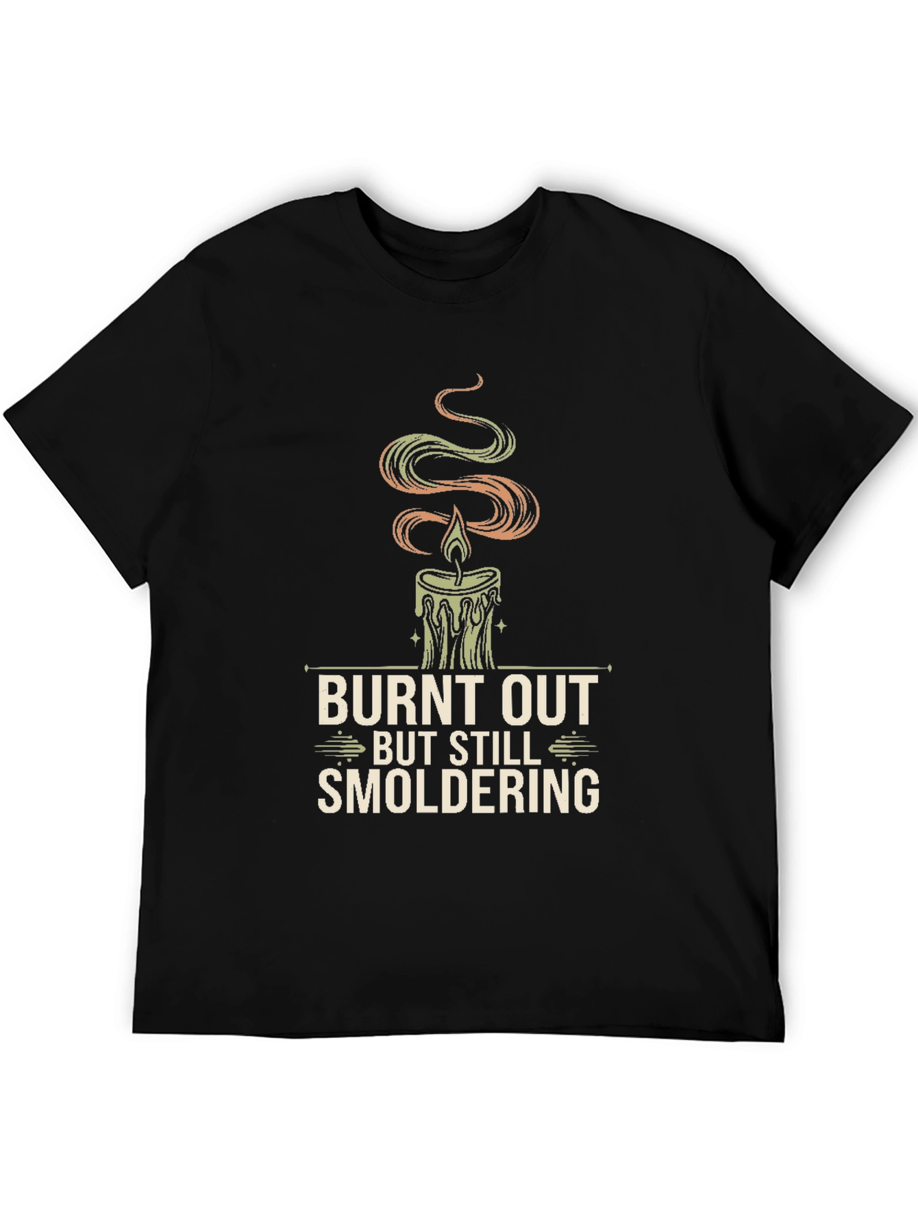 Burnt Out Candle Graphic Tee - Smoldering Style