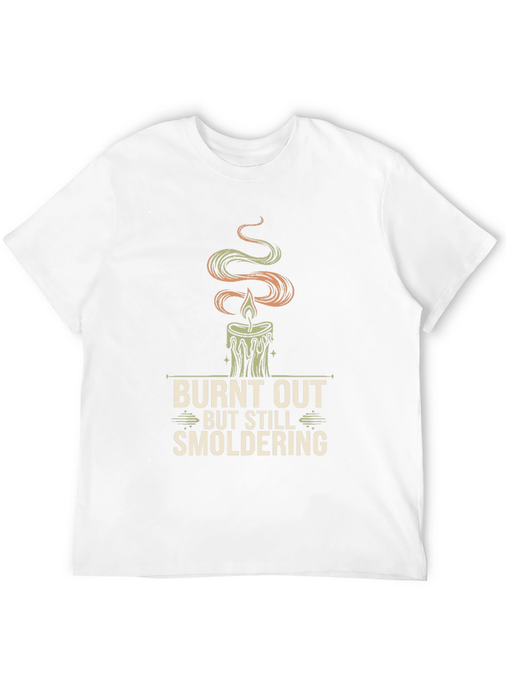 Burnt Out Candle Graphic Tee - Smoldering Style
