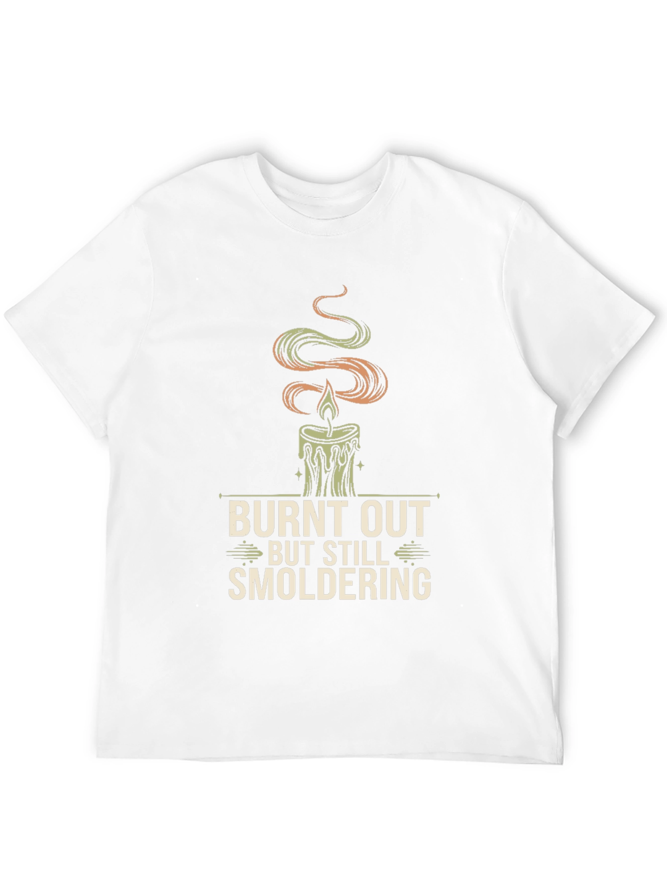 Burnt Out Candle Graphic Tee - Smoldering Style