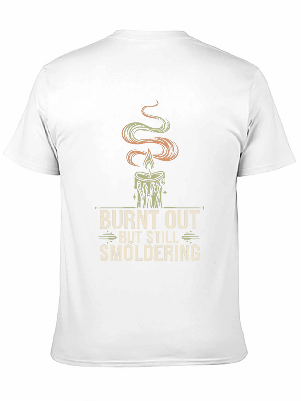 Burnt Out Candle Graphic Tee - Smoldering Style