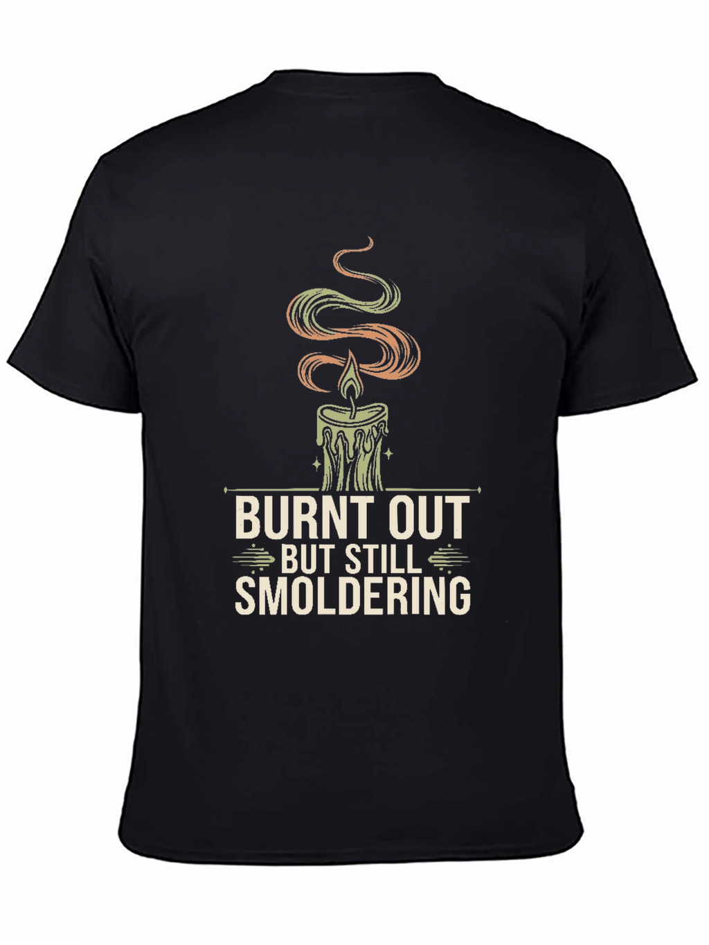 Burnt Out Candle Graphic Tee - Smoldering Style