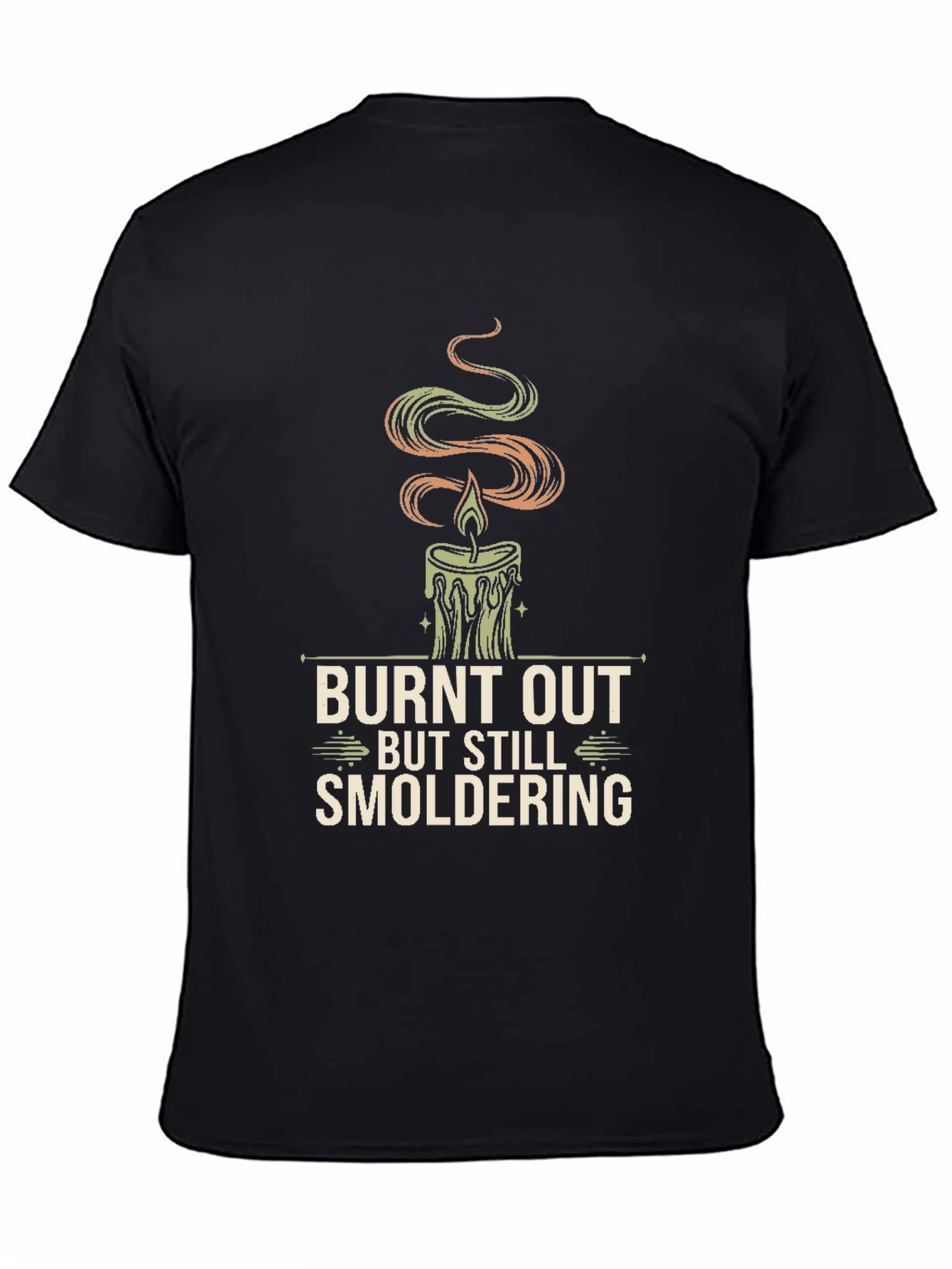 Burnt Out Candle Graphic Tee - Smoldering Style
