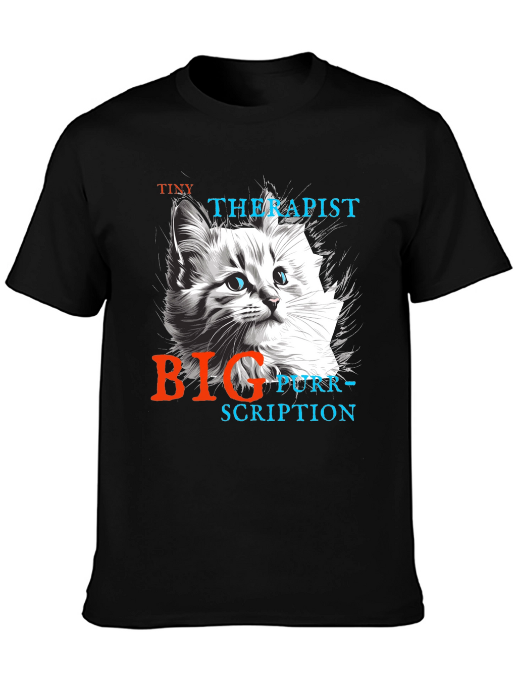 Tiny Therapist Big Purr-scription T-Shirt