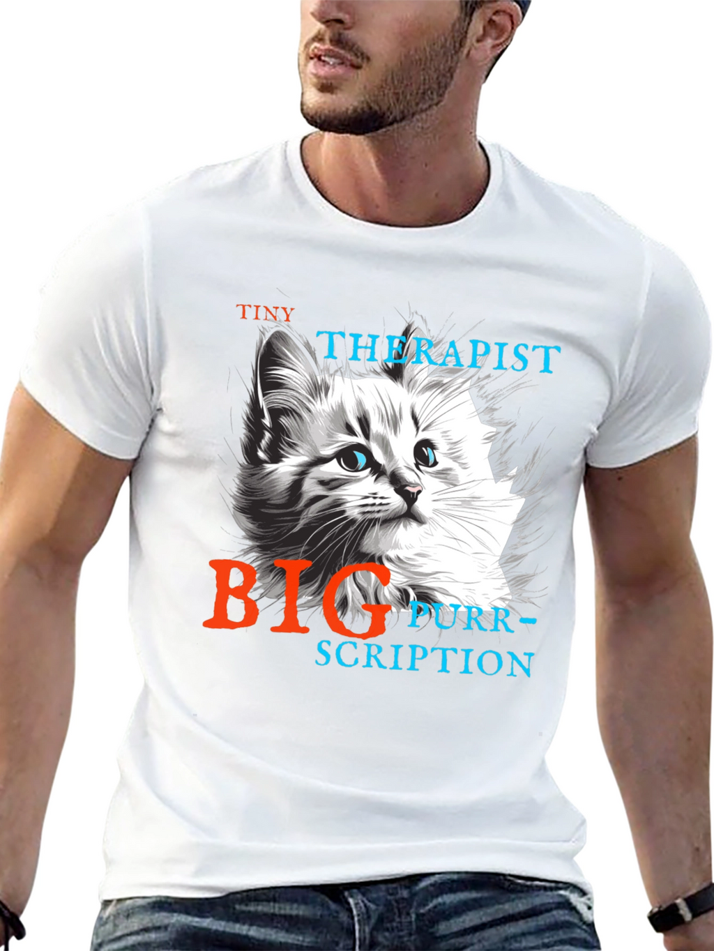 Tiny Therapist Big Purr-scription T-Shirt