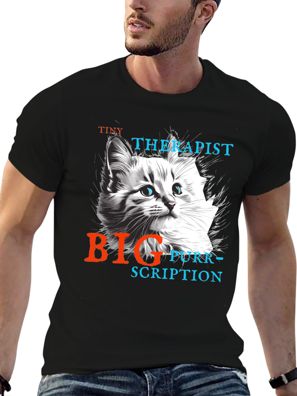 Tiny Therapist Big Purr-scription T-Shirt