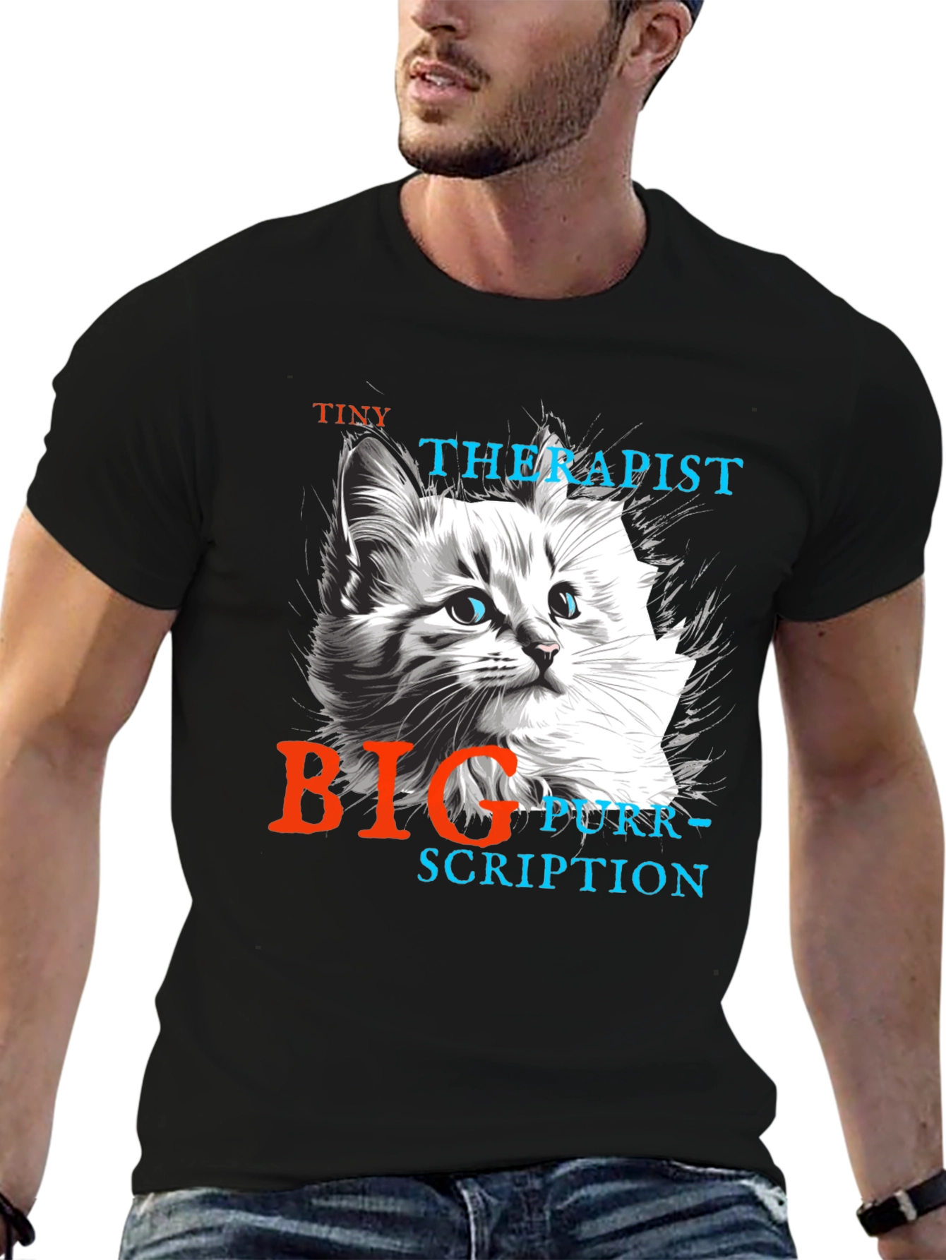 Tiny Therapist Big Purr-scription T-Shirt