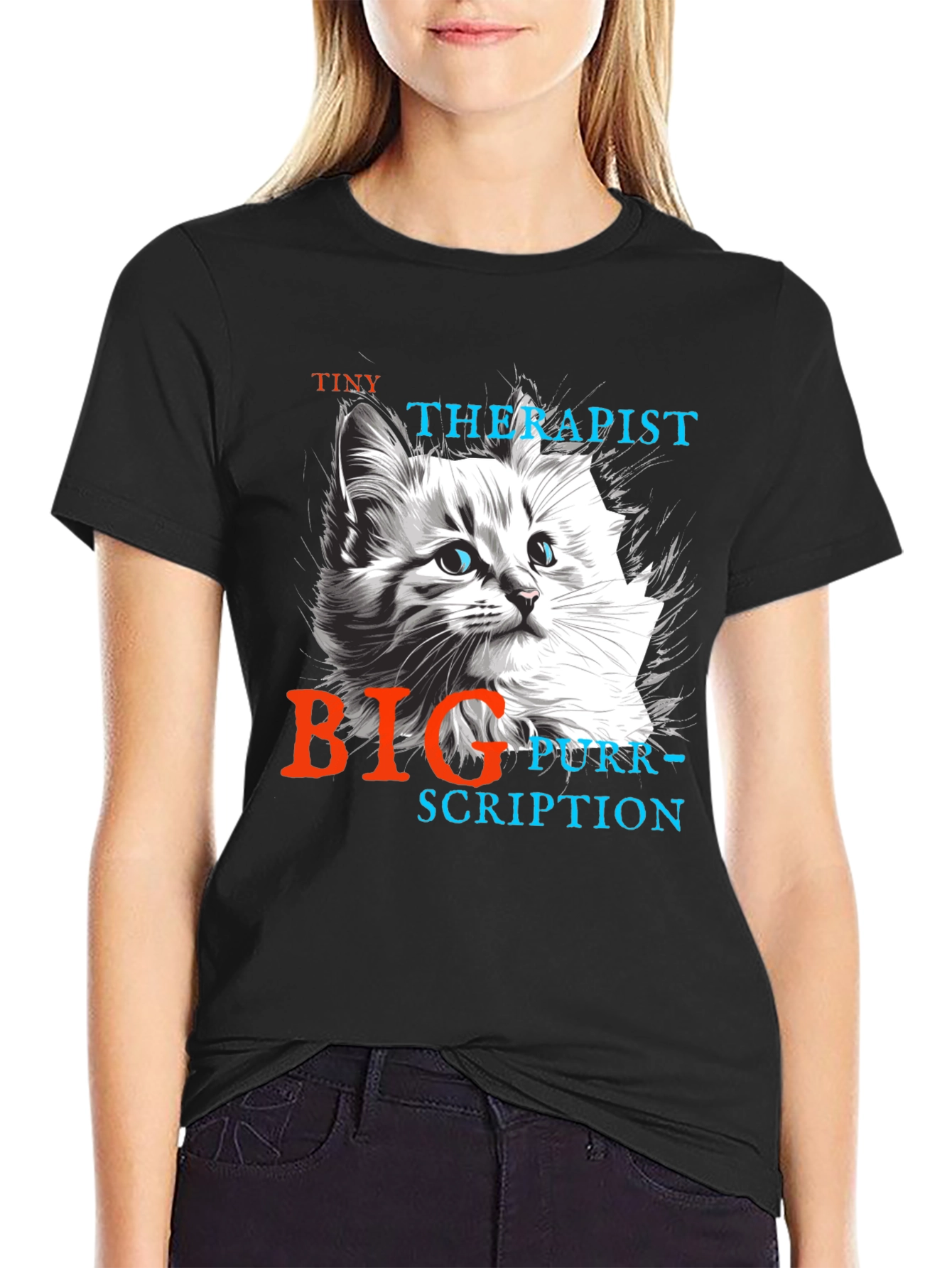 Tiny Therapist Big Purr-scription T-Shirt