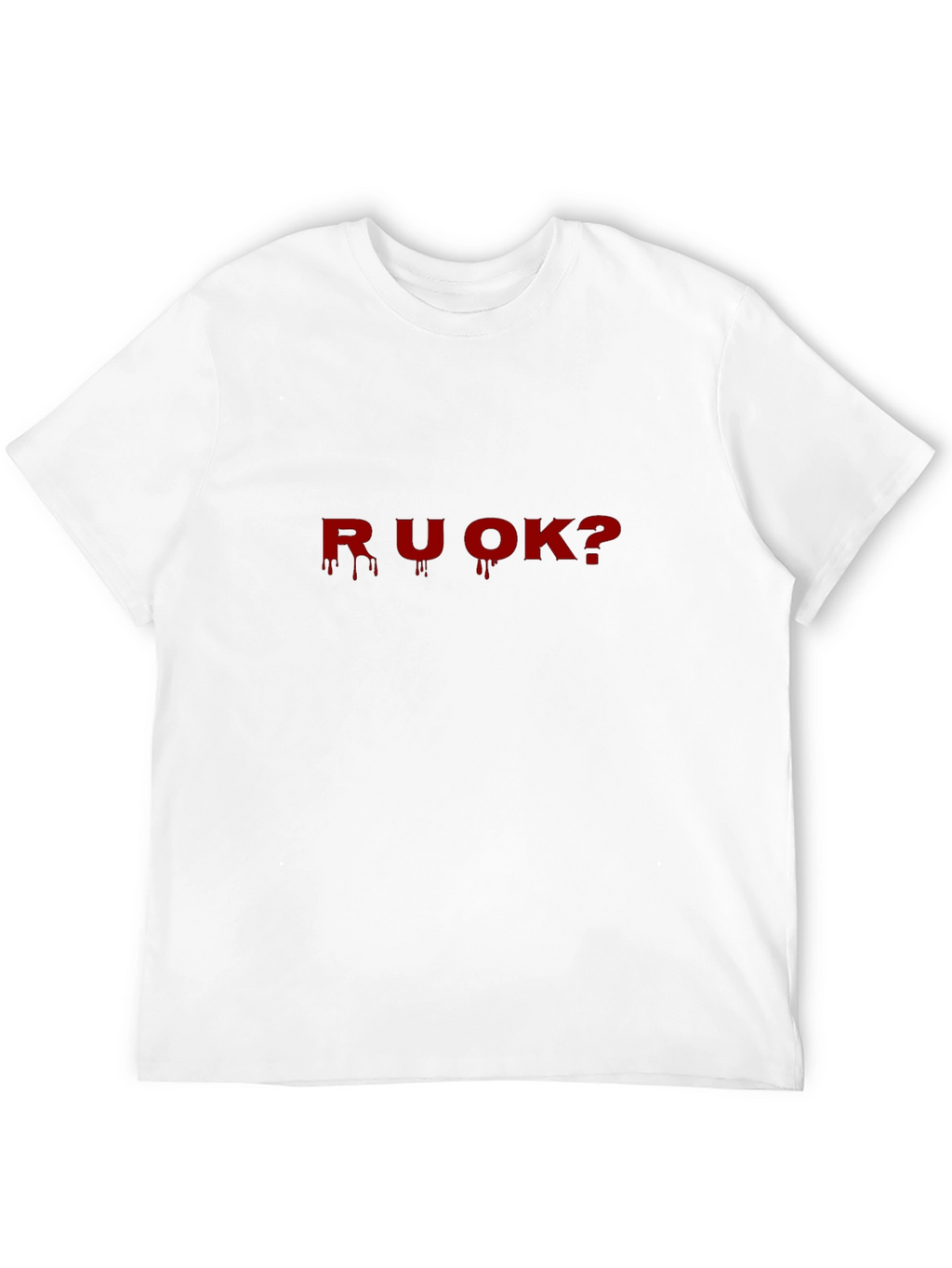 R U OK? Graphic Print T-Shirt