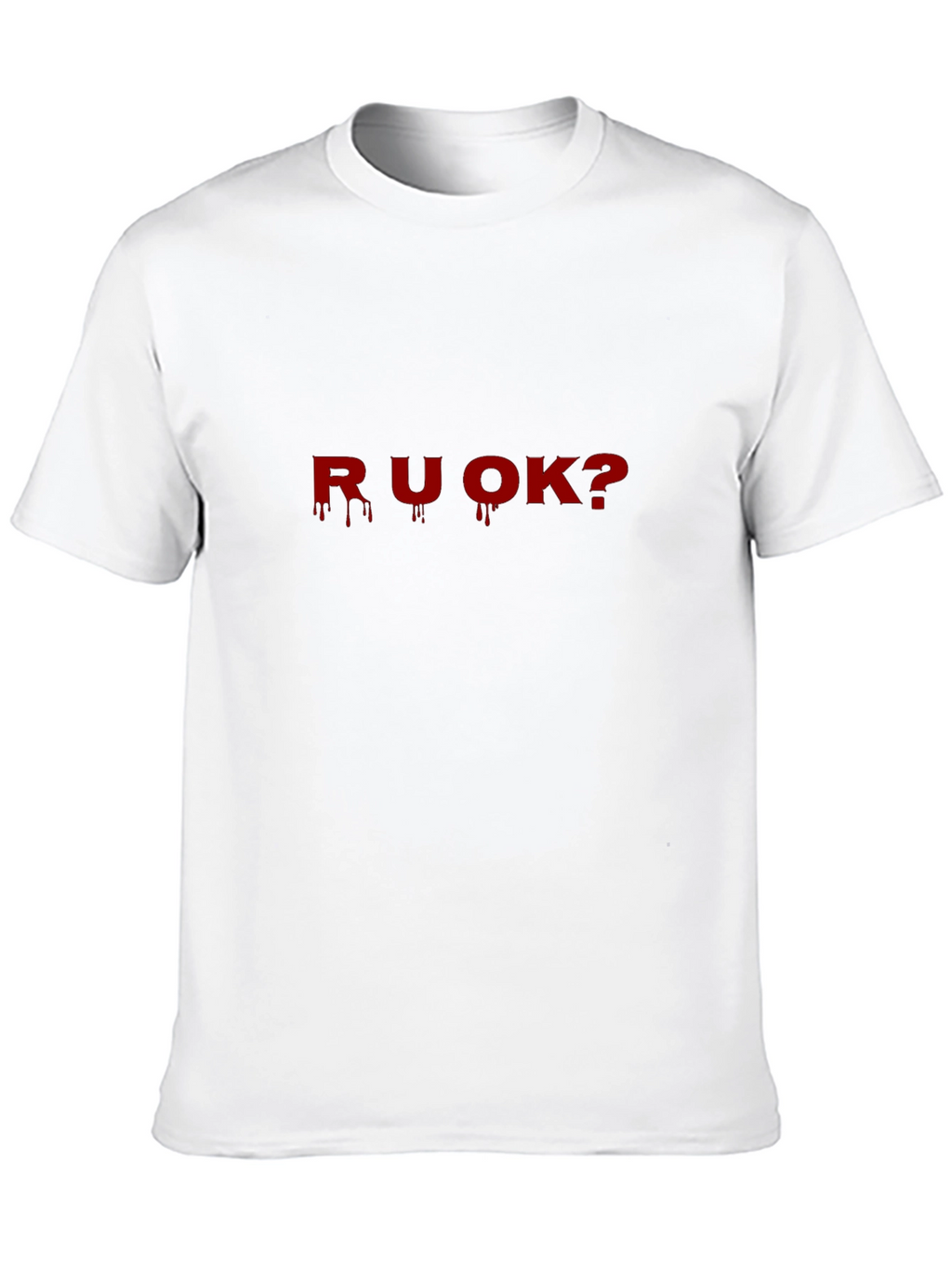 R U OK? Graphic Print T-Shirt