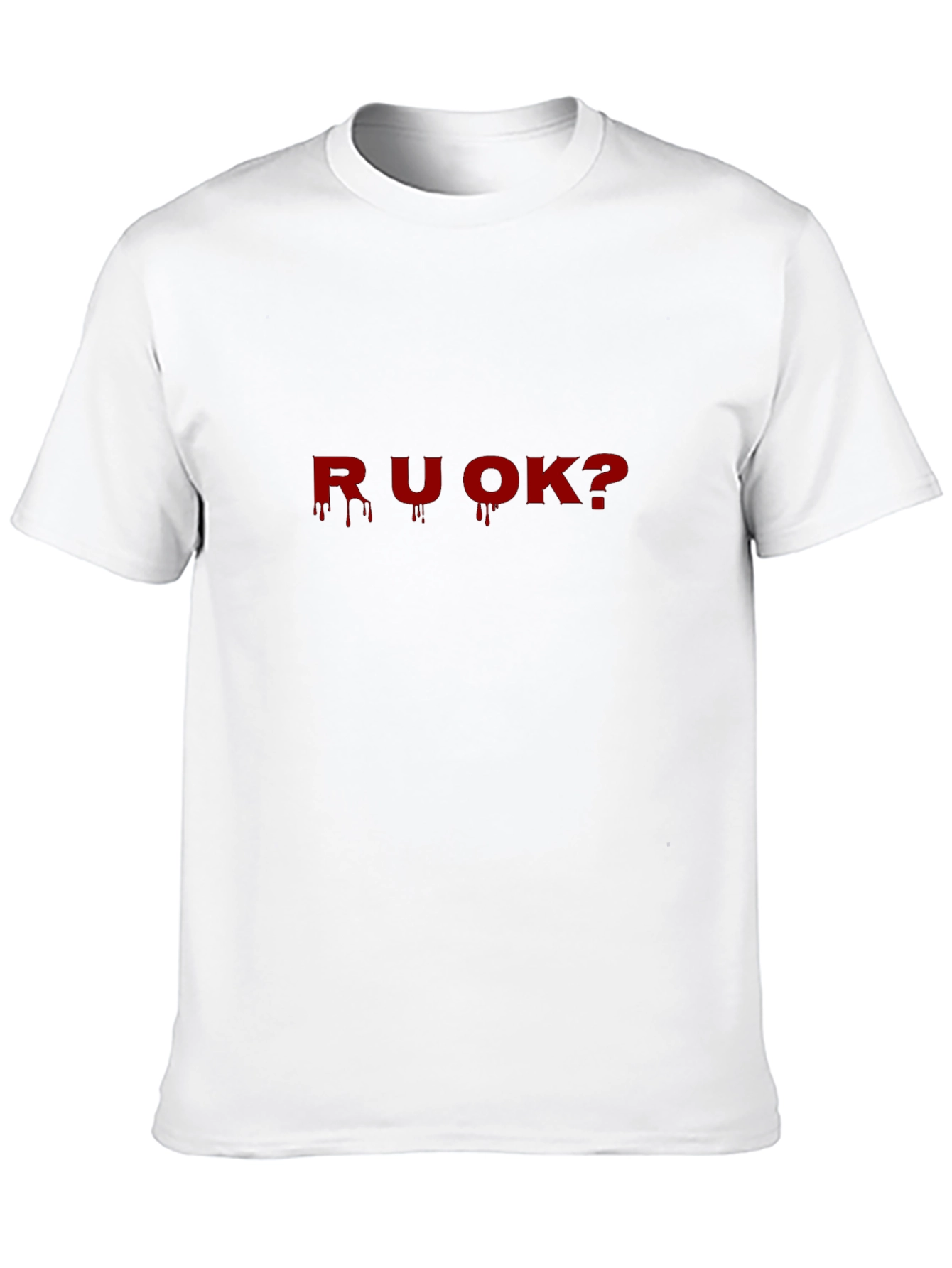 R U OK? Graphic Print T-Shirt