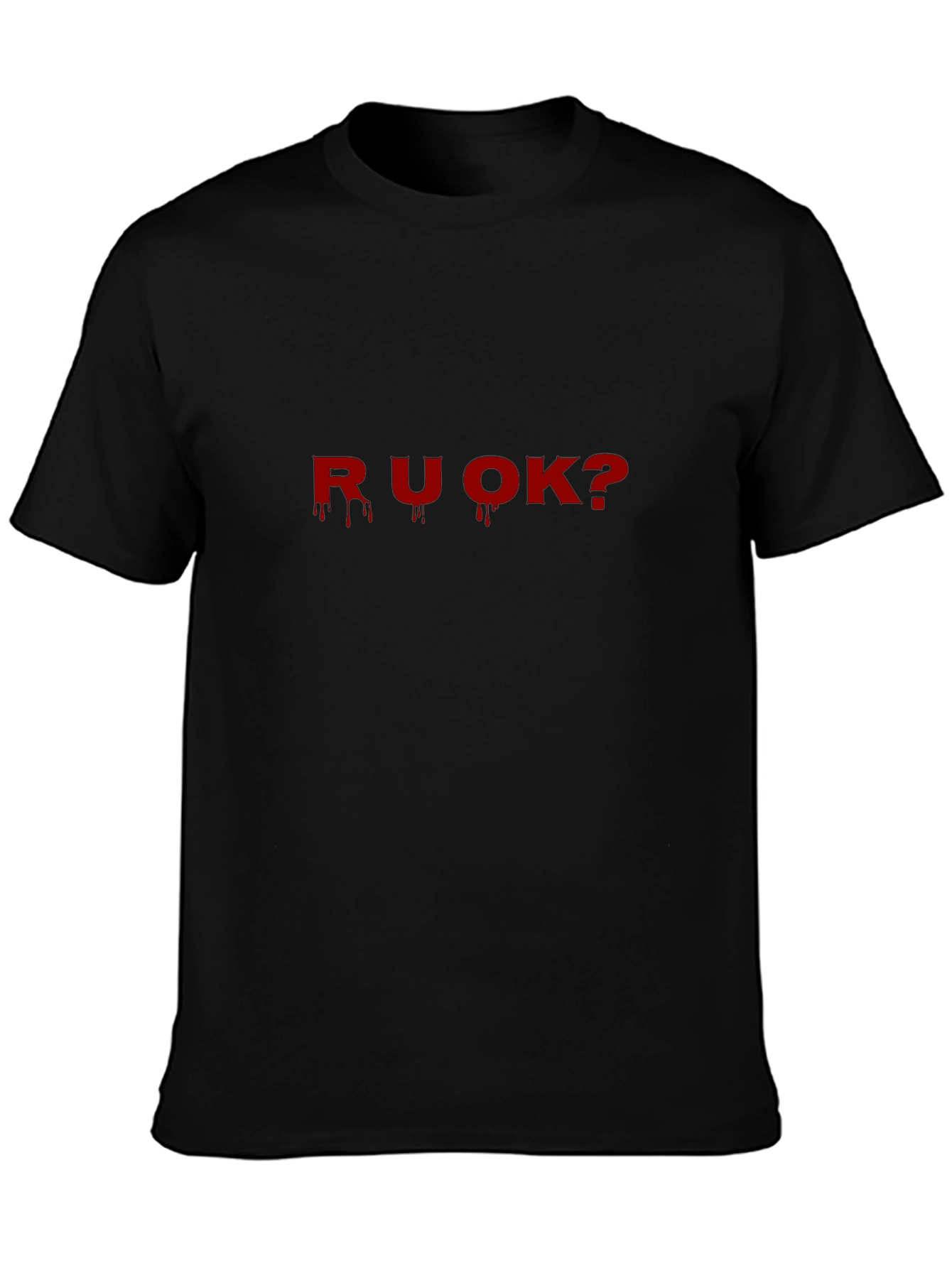 R U OK? Graphic Print T-Shirt