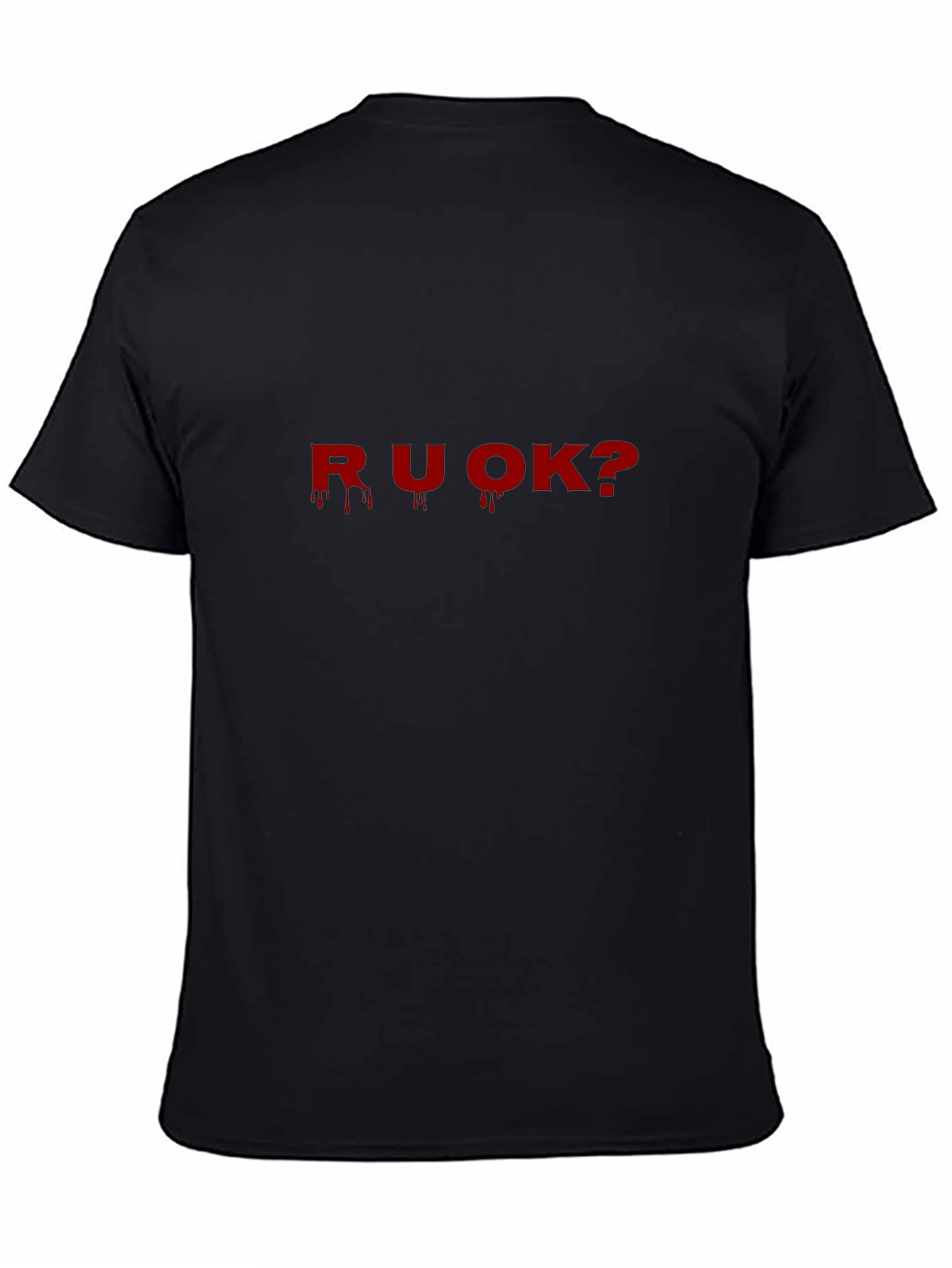 R U OK? Graphic Print T-Shirt