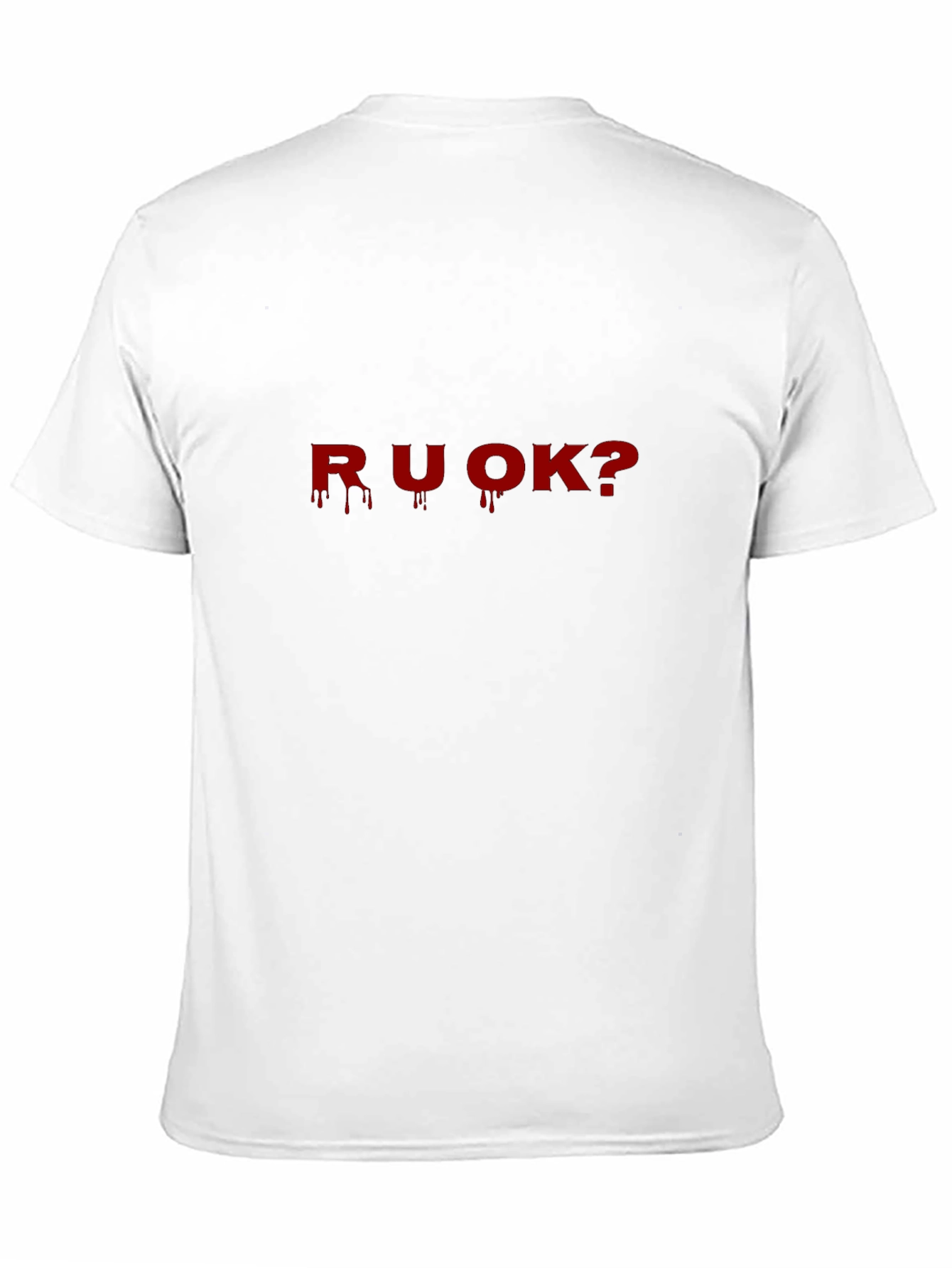 R U OK? Graphic Print T-Shirt