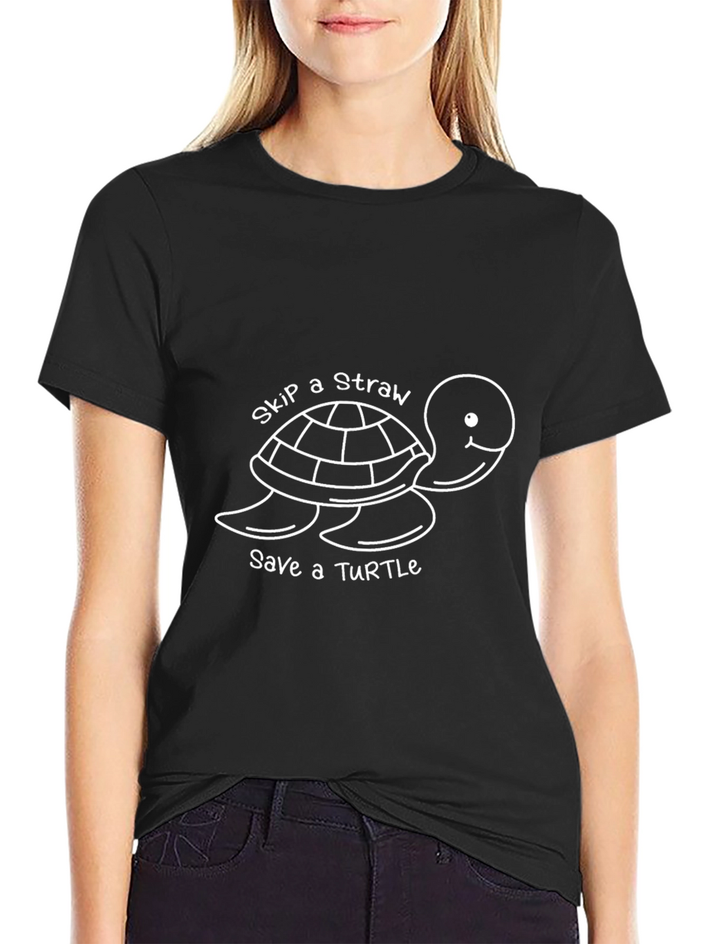 Skip a Straw Save a Turtle T-Shirt