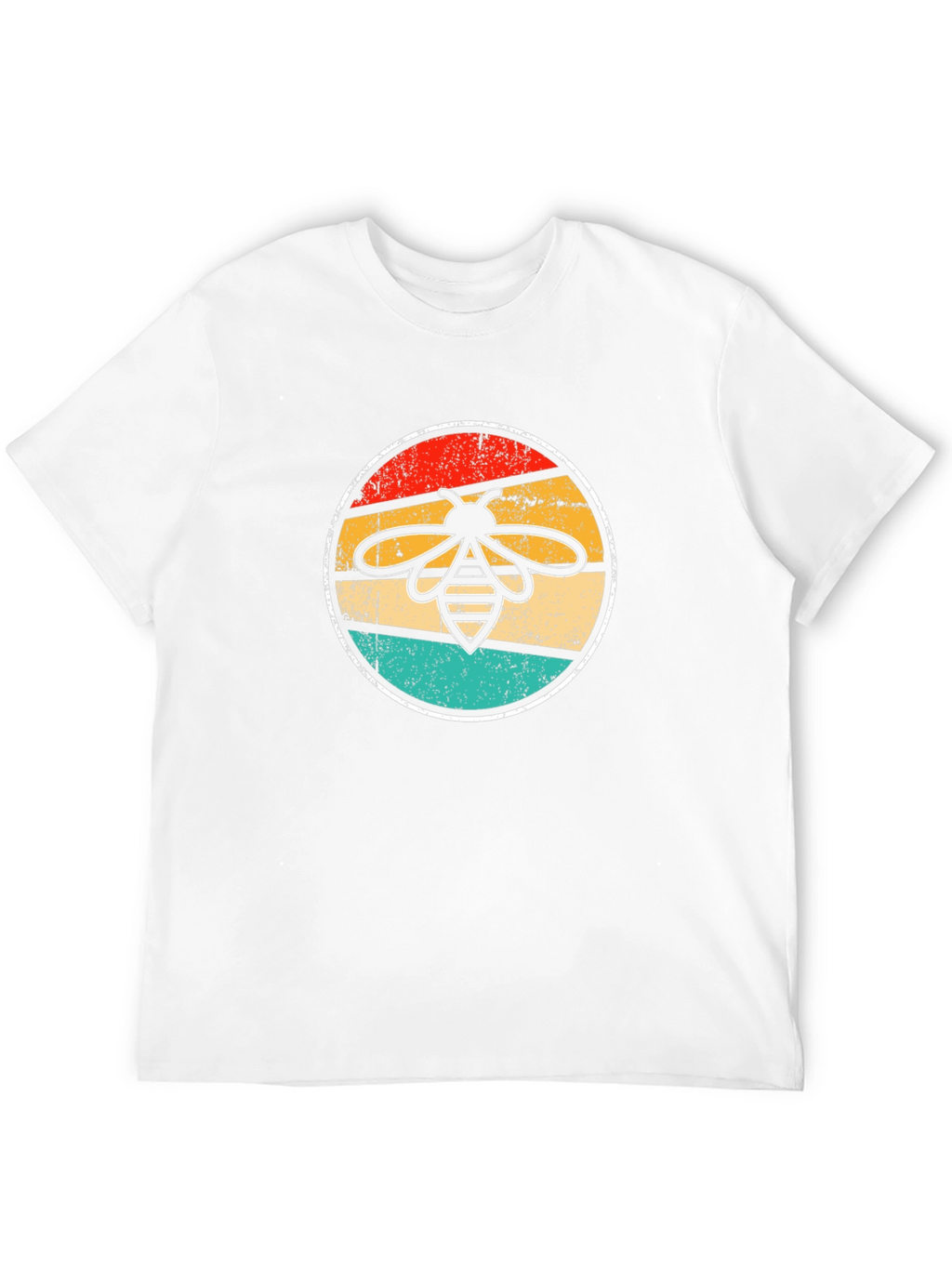 Retro Bee Graphic T-Shirt - Black