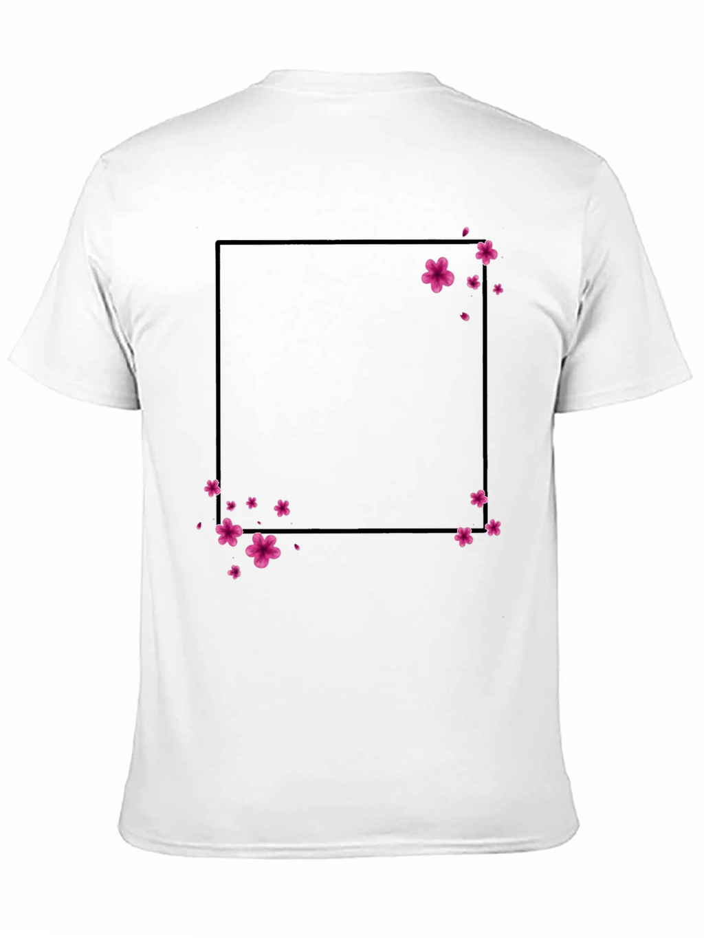 Cherry Blossom Graphic Tee - Stylish Black T-Shirt