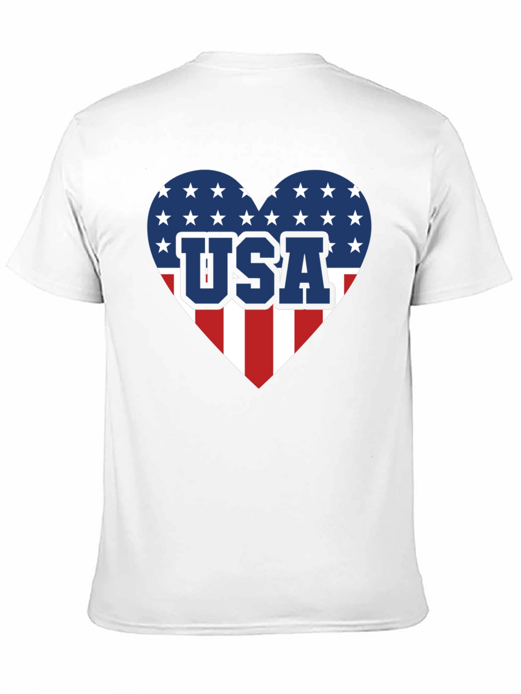 USA Heart Flag Graphic T-Shirt
