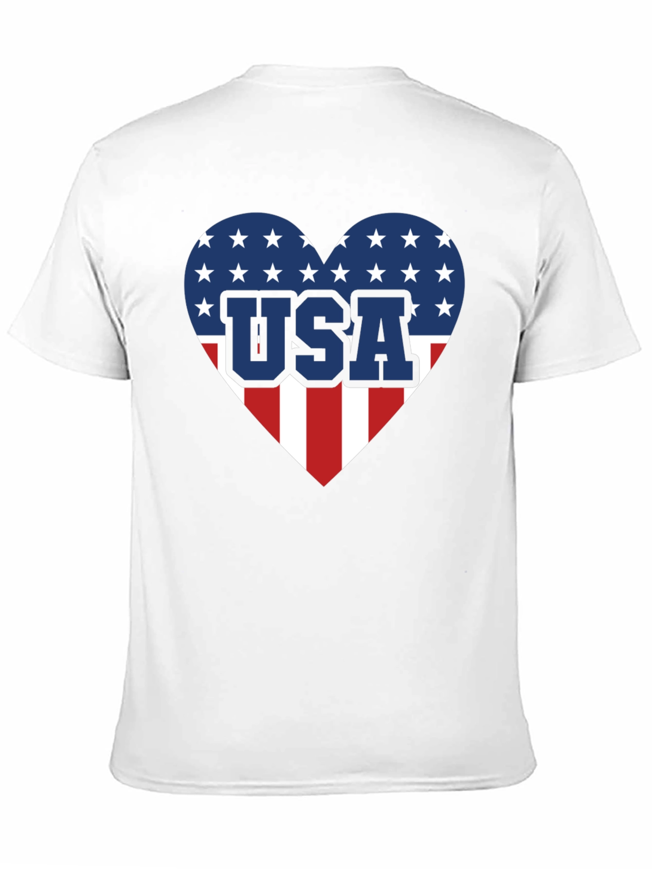 USA Heart Flag Graphic T-Shirt