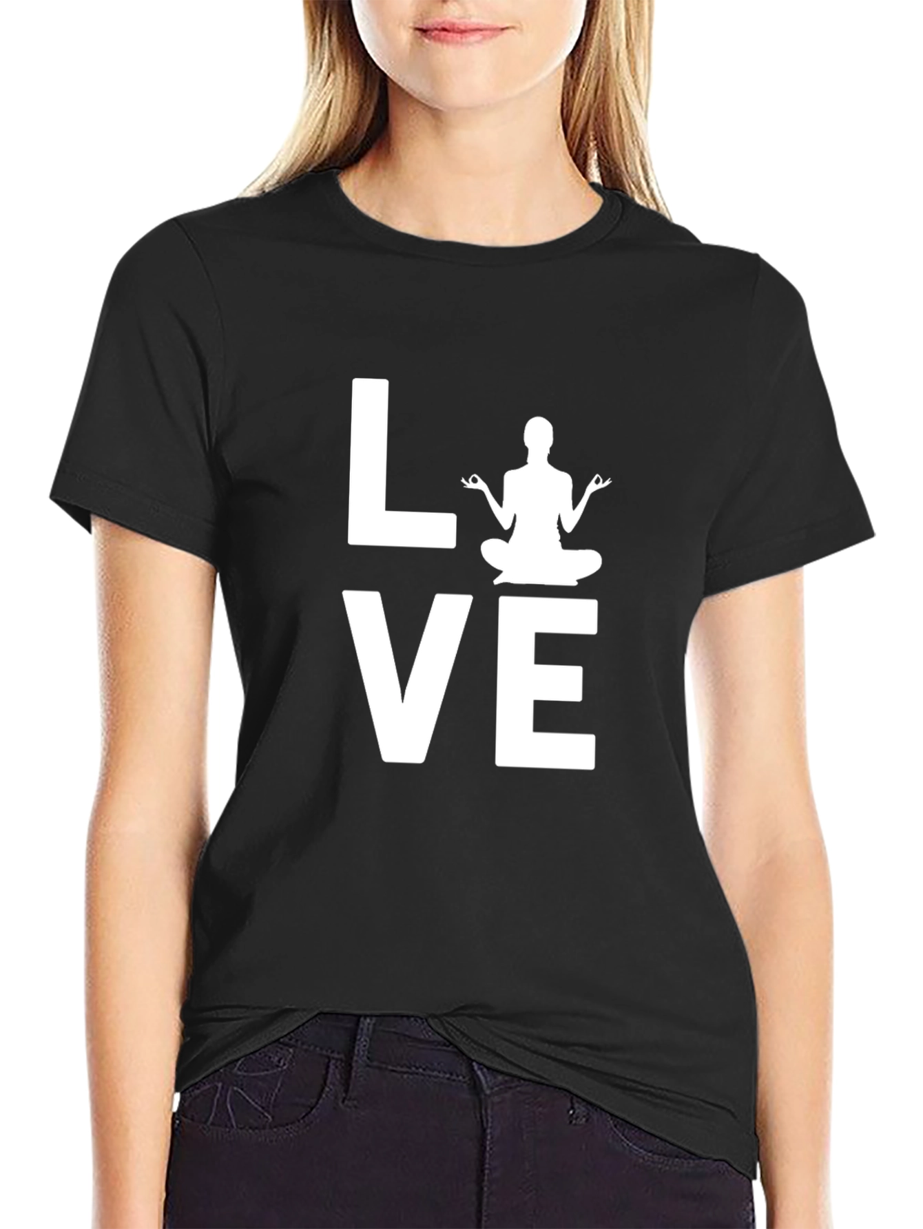 Yoga Love Graphic Tee - Soft Cotton Blend