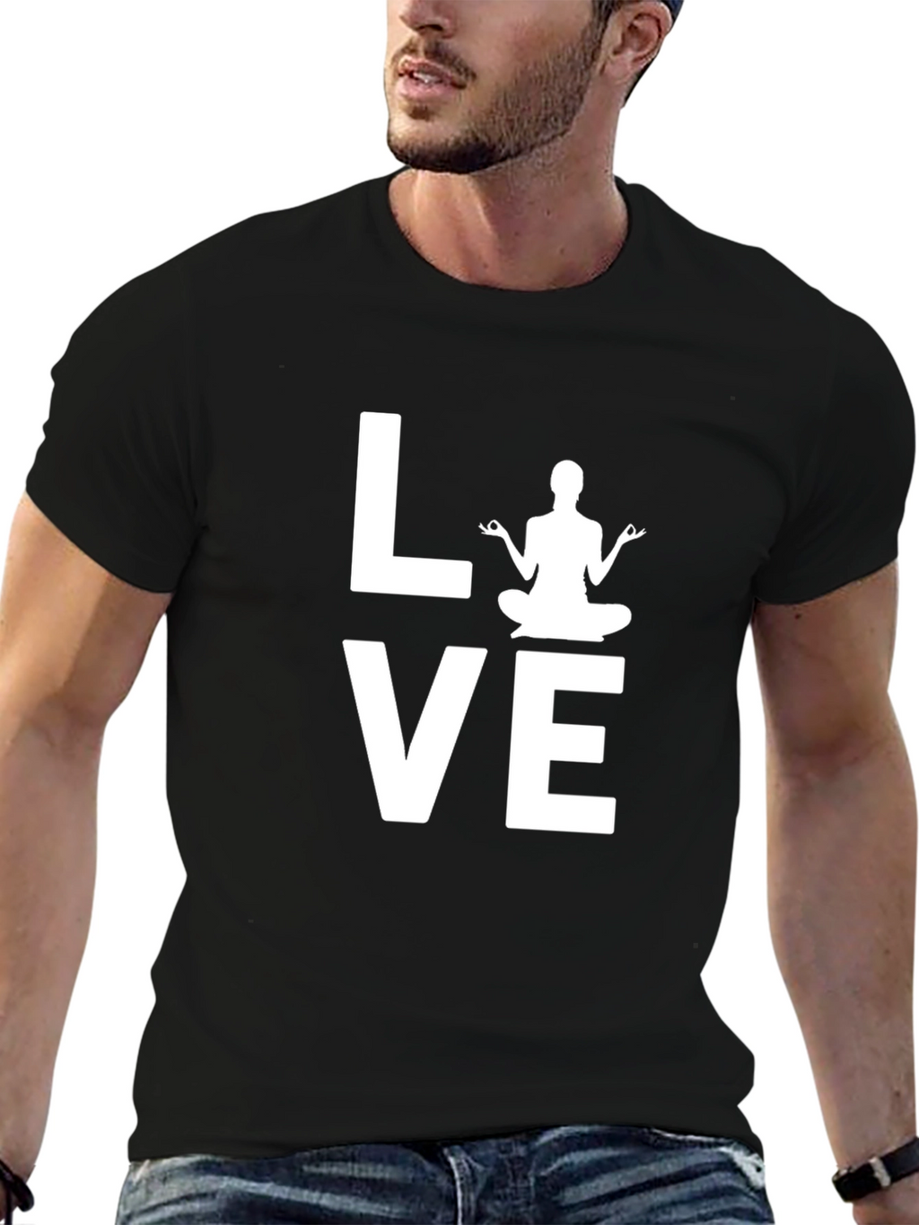Yoga Love Graphic Tee - Soft Cotton Blend
