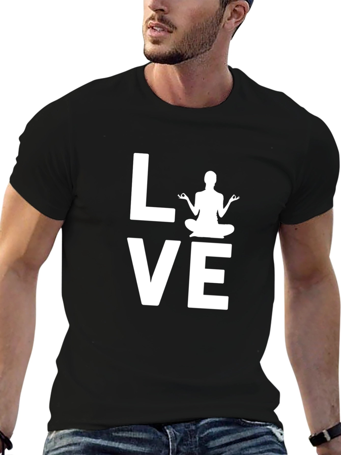 Yoga Love Graphic Tee - Soft Cotton Blend