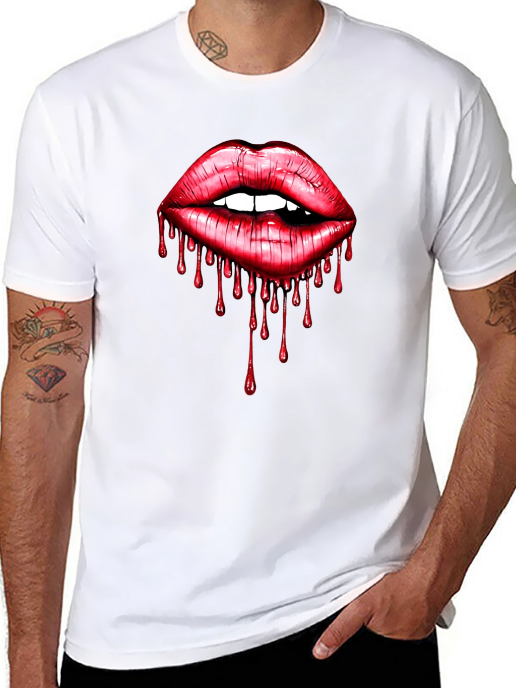 Bloody Lips Graphic Tee - Unisex