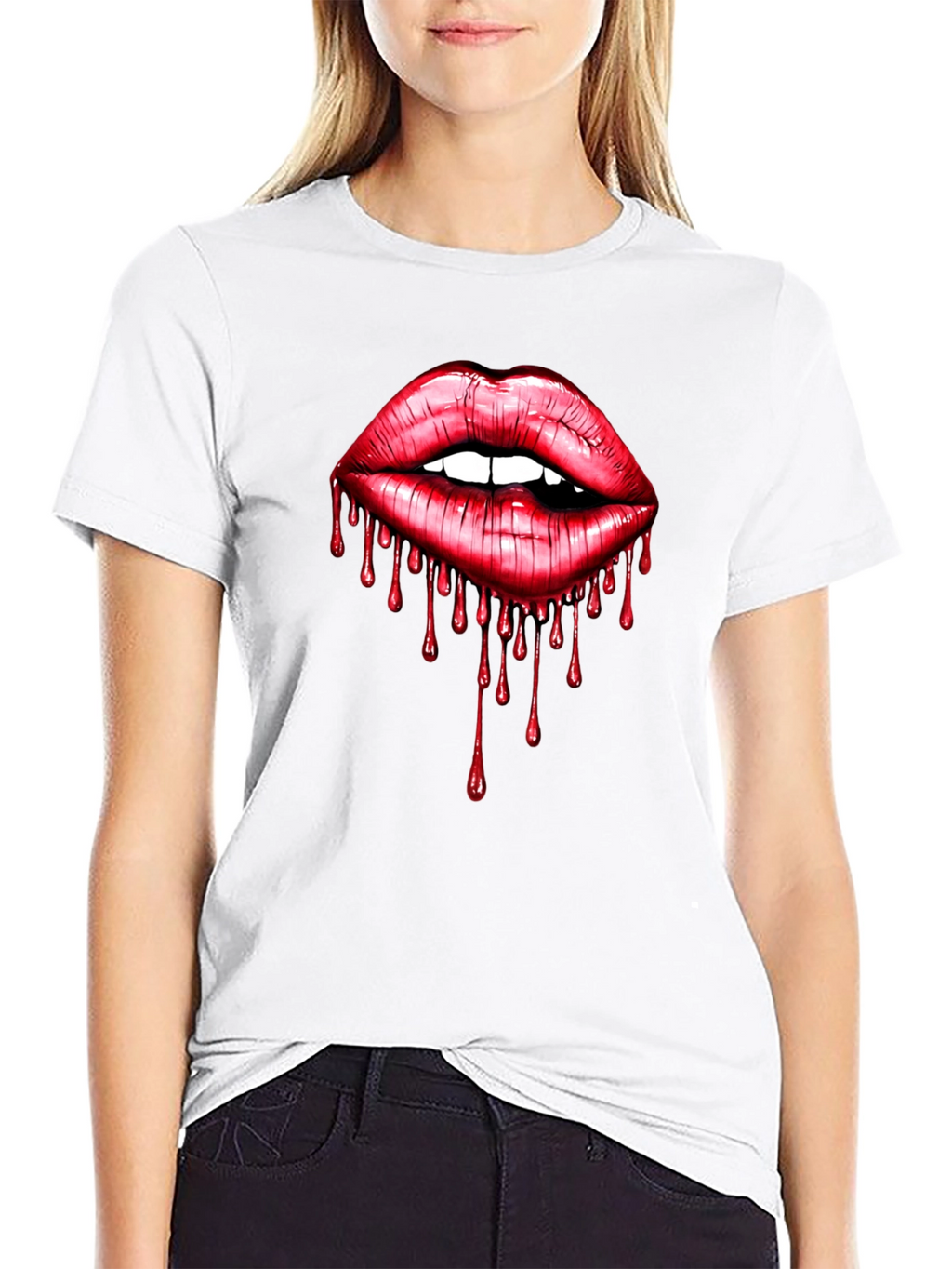 Bloody Lips Graphic Tee - Unisex