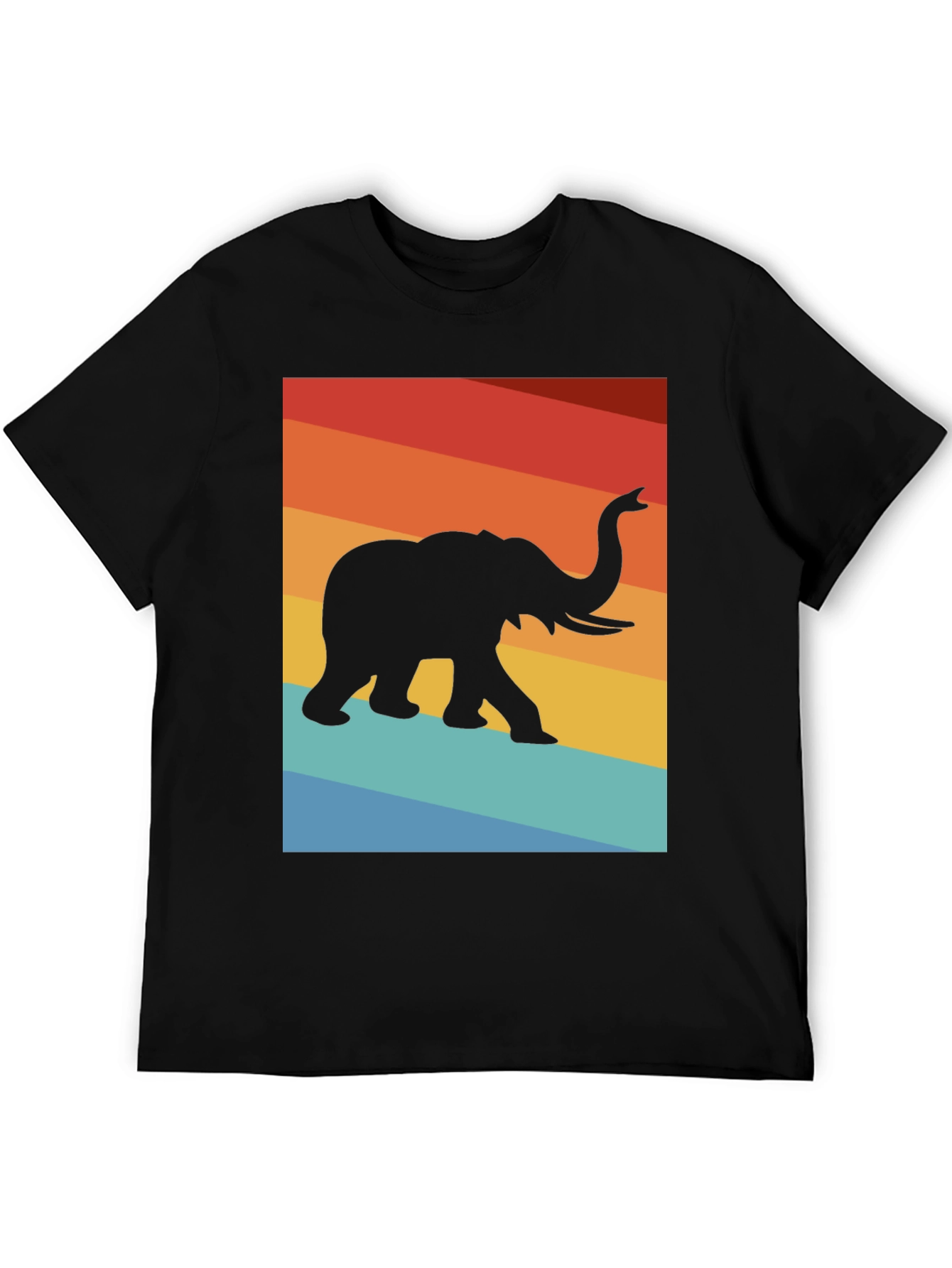 Retro Elephant Graphic Tee - Comfort Fit