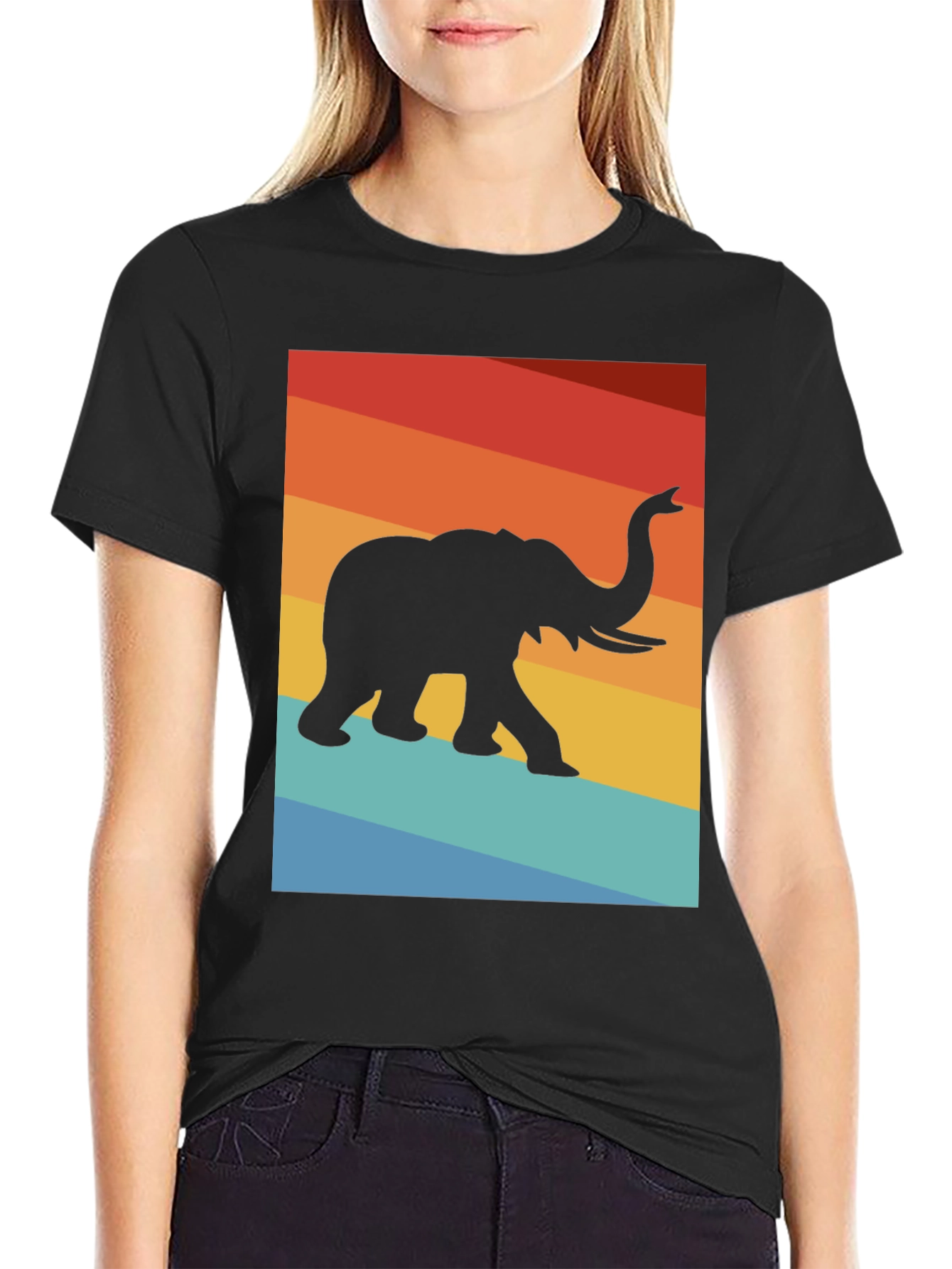Retro Elephant Graphic Tee - Comfort Fit