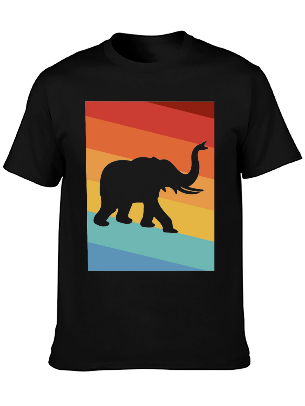 Retro Elephant Graphic Tee - Comfort Fit