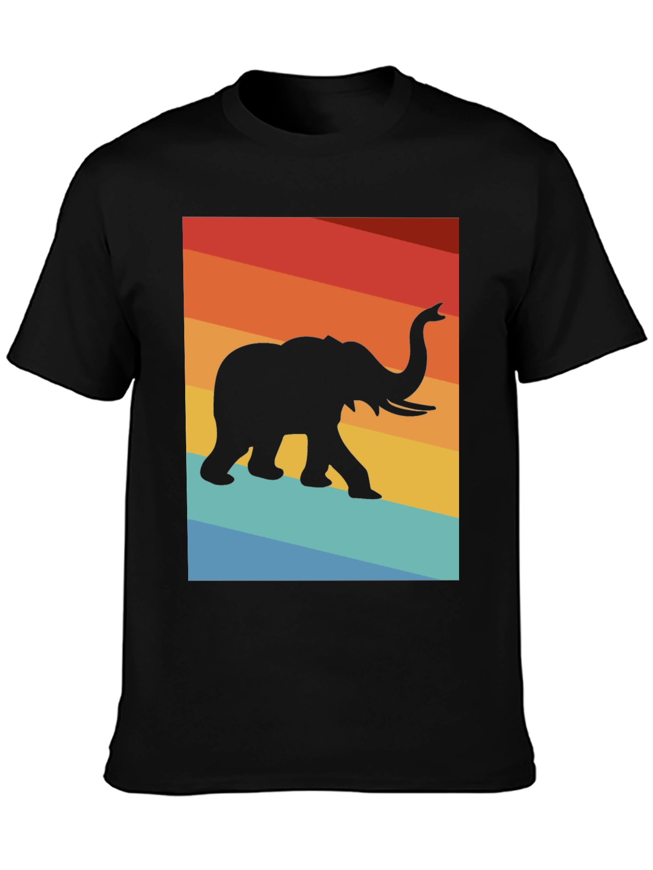 Retro Elephant Graphic Tee - Comfort Fit