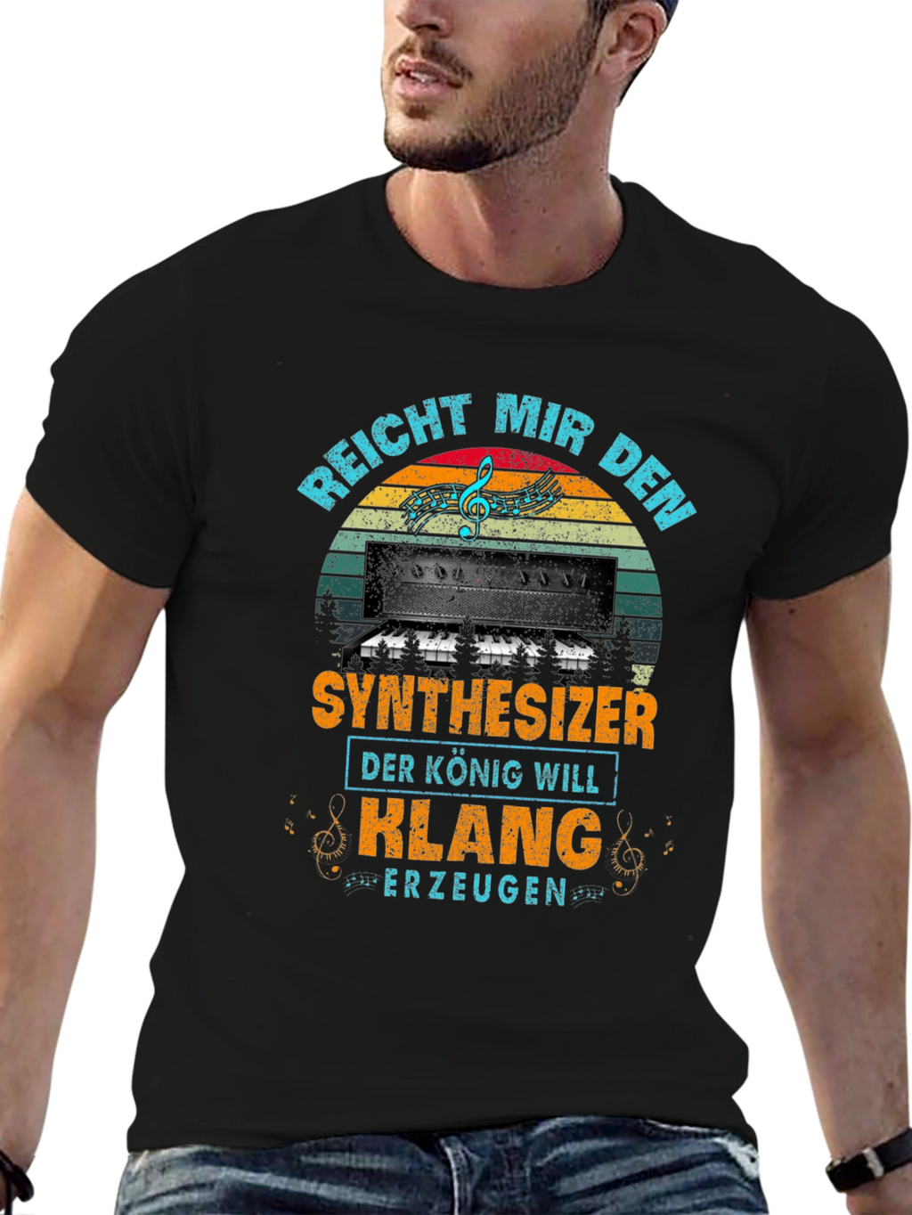Synthesizer King T-Shirt - Music Lover Tee