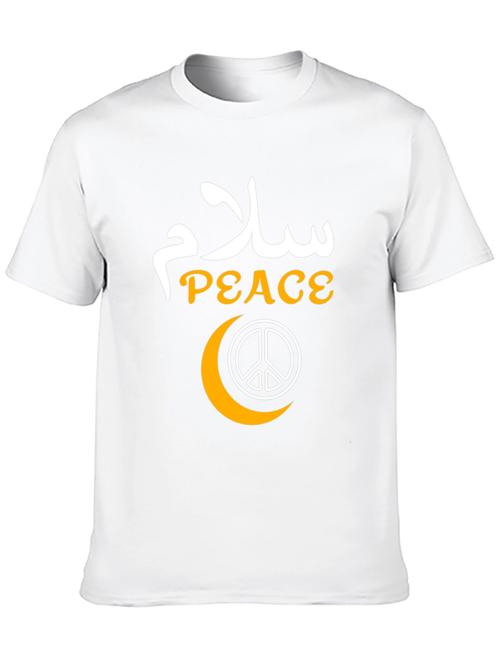 Peace Graphic T-Shirt - Black Cotton Blend
