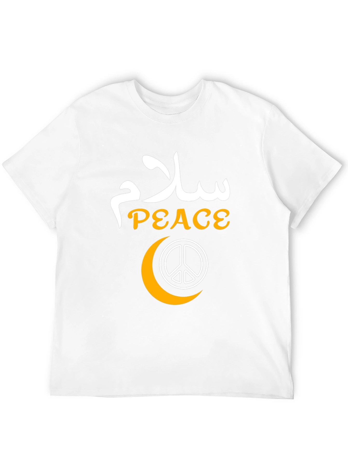Peace Graphic T-Shirt - Black Cotton Blend