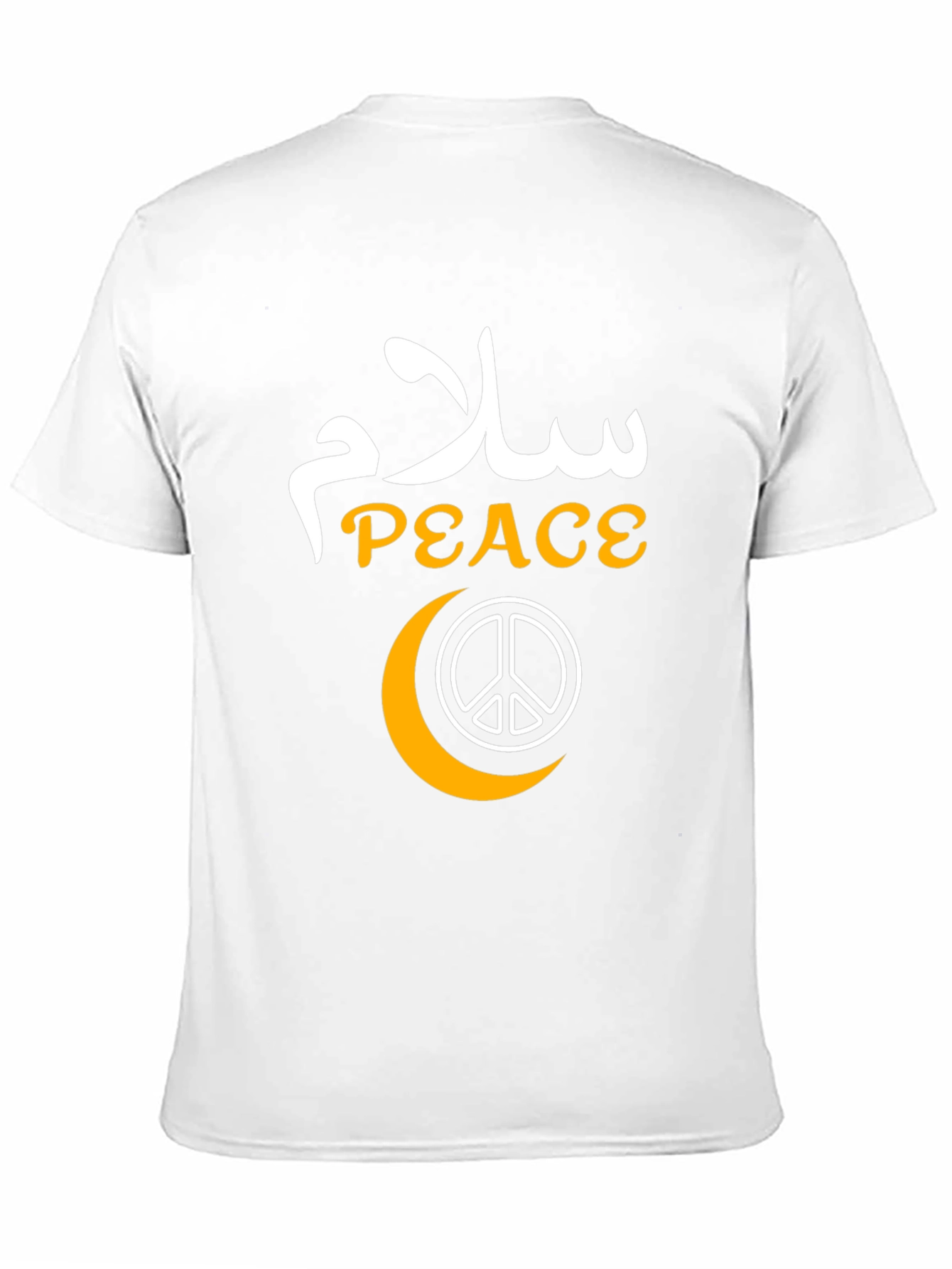 Peace Graphic T-Shirt - Black Cotton Blend